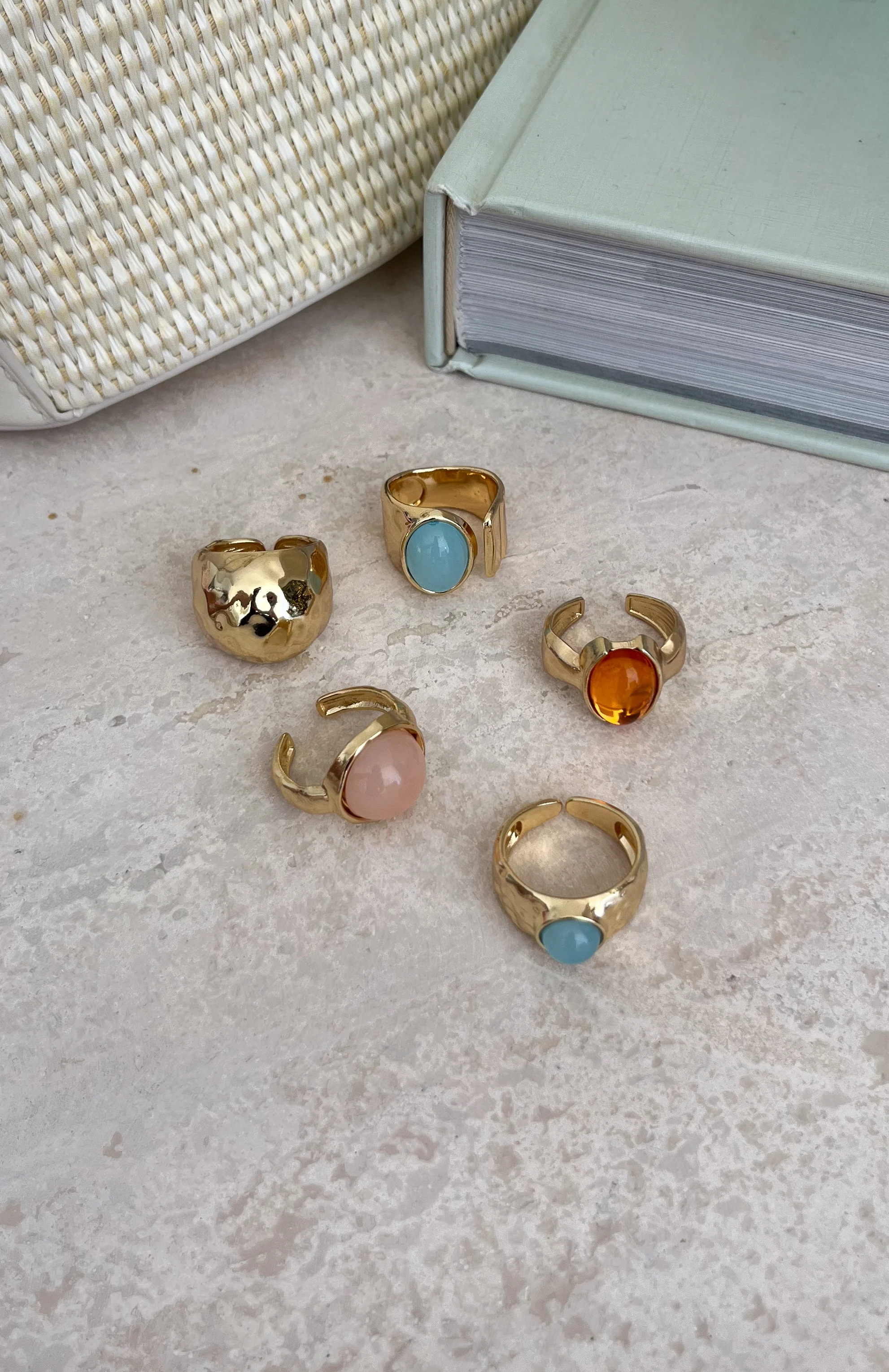 Emely Ring Set Gold/Multi - Image 2