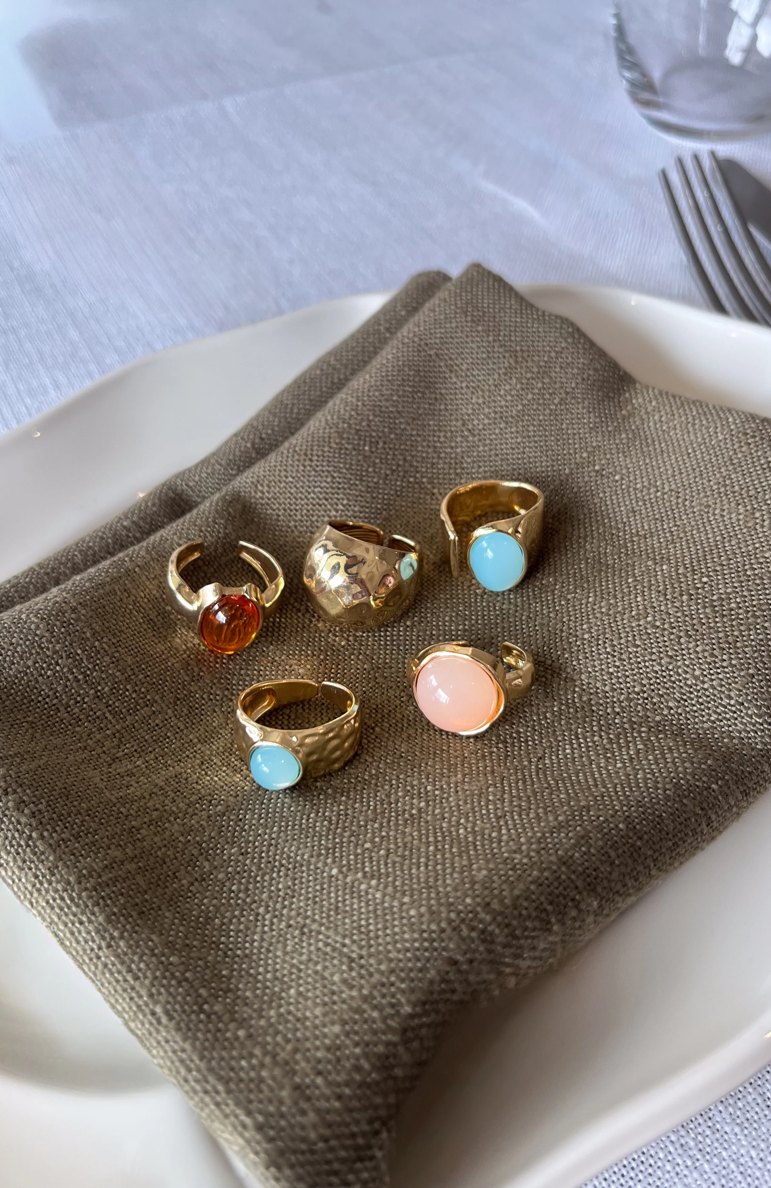 Emely Ring Set Gold/Multi - Image 3