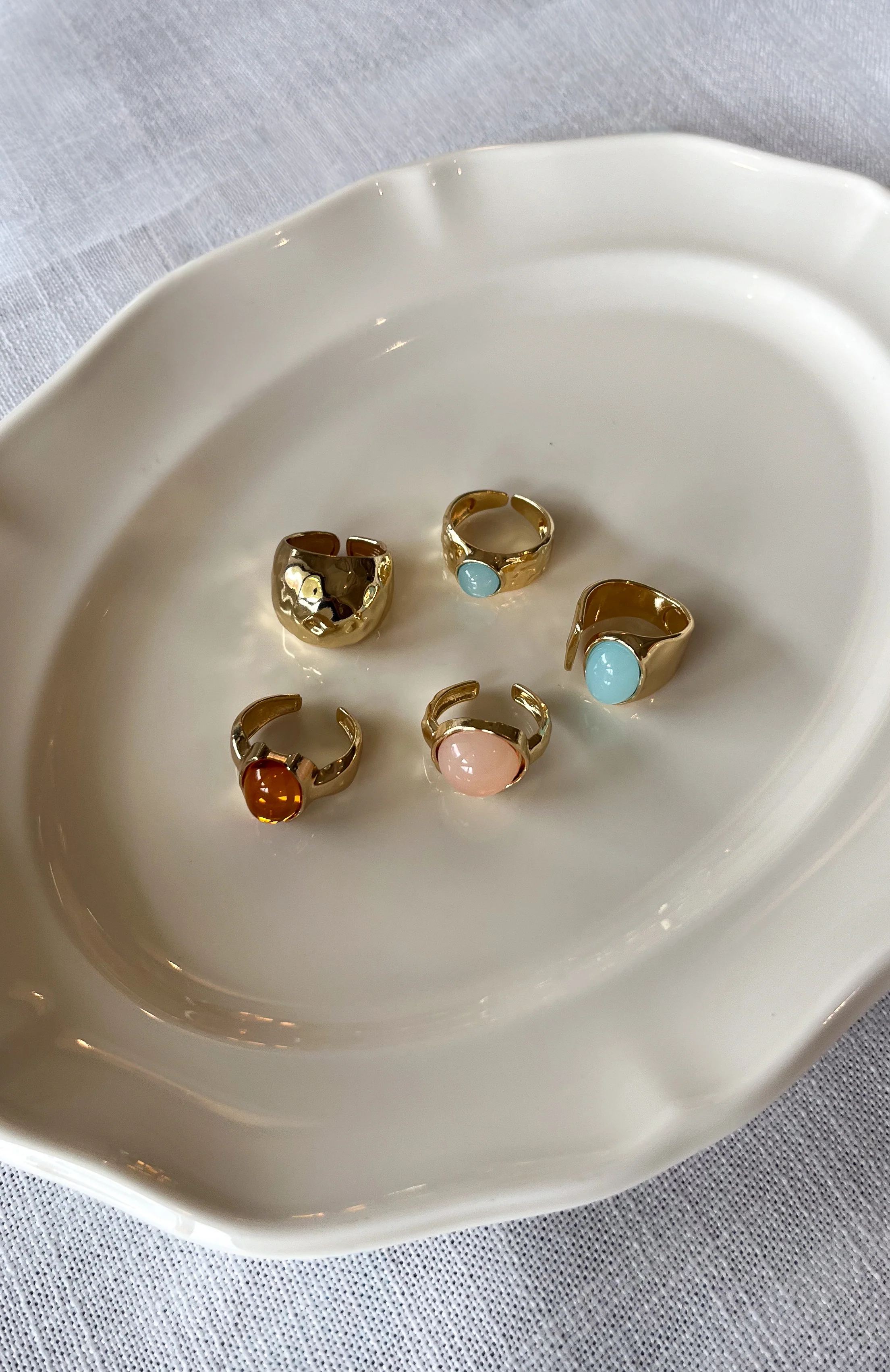 Emely Ring Set Gold/Multi - Image 4