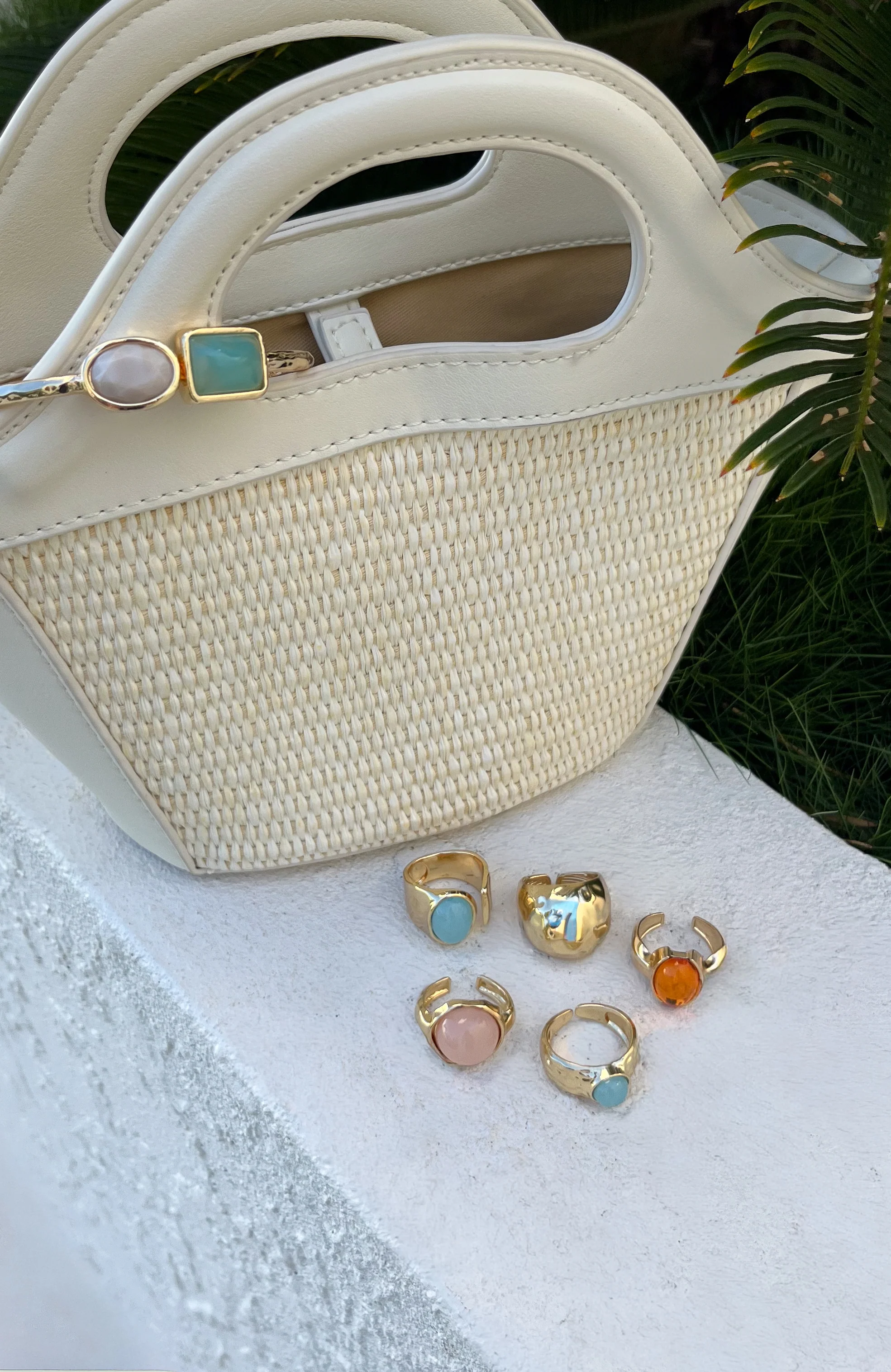 Emely Ring Set Gold/Multi - Image 5