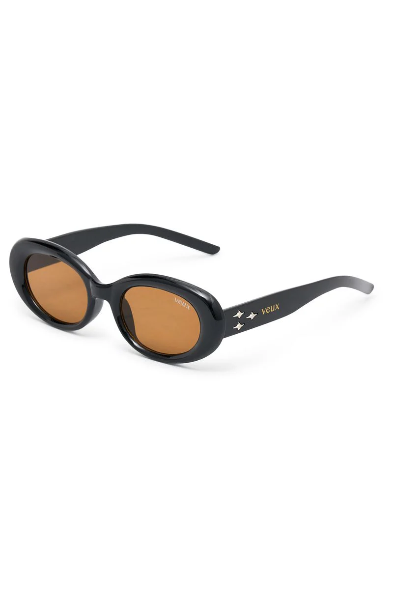 Emerald Sunglasses Black/Chocolate - Image 3