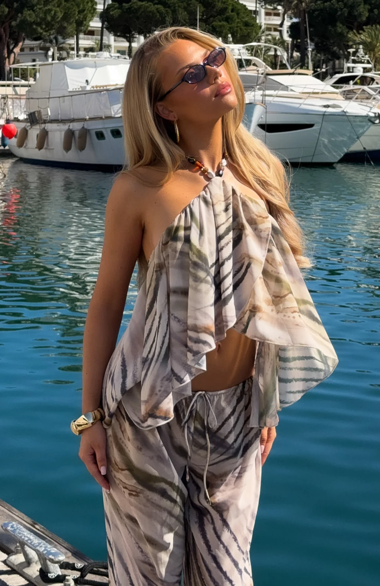 Eternally Lit Halter Top Stonewash - Image 2