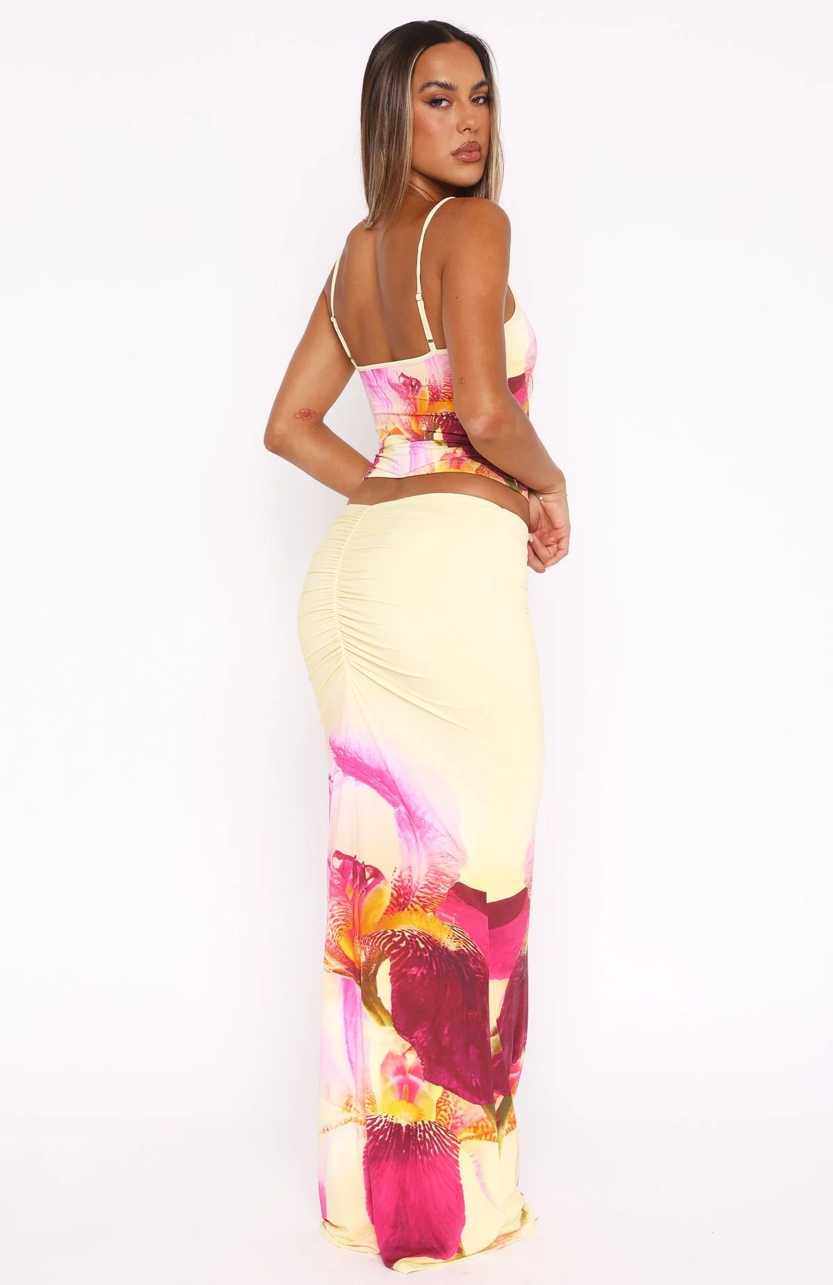 Ex Best Friend Maxi Skirt Lemon Spritz - Image 4