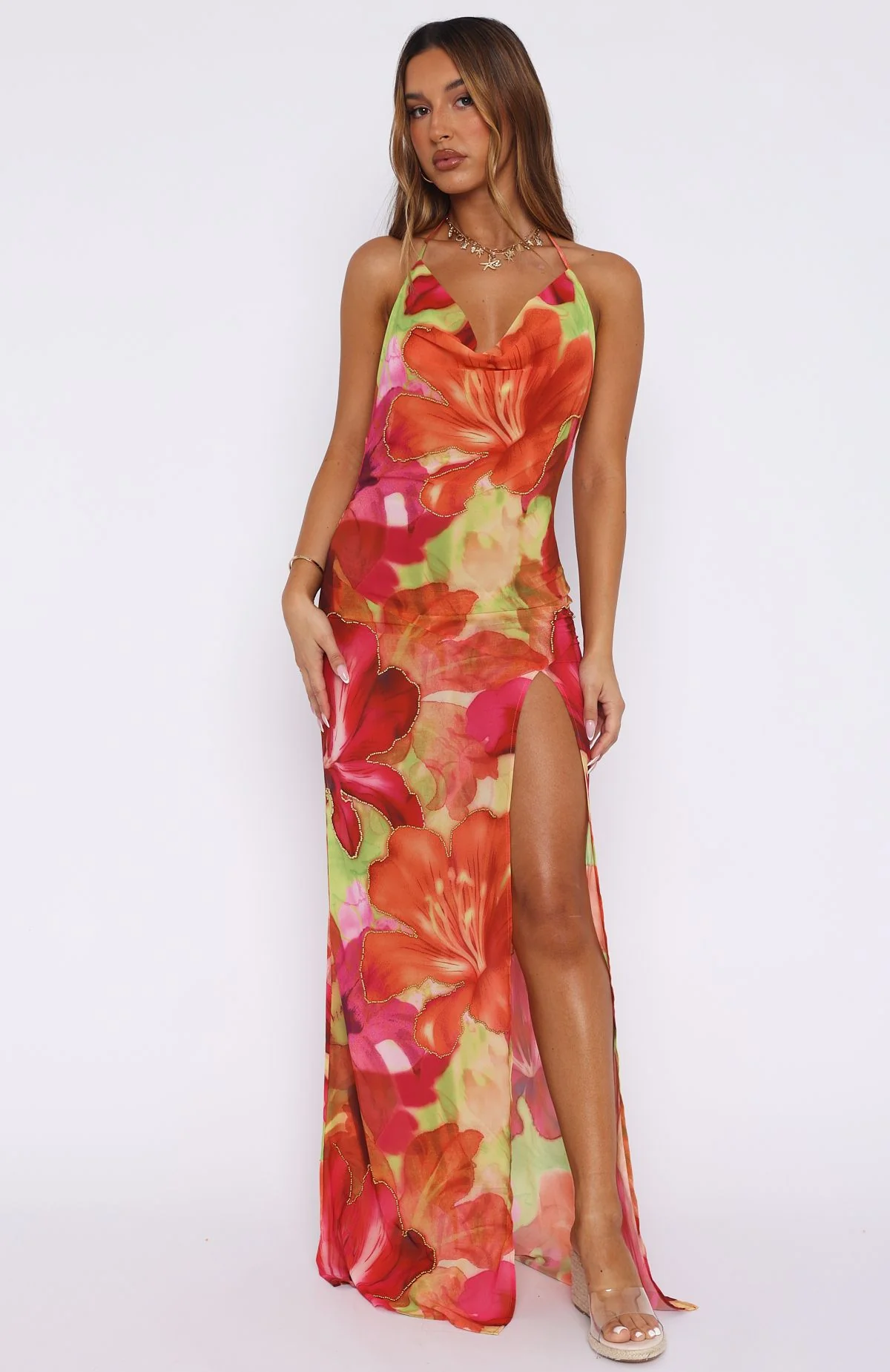 Falling Into You Maxi Dress Tropical Bloom - Image 4