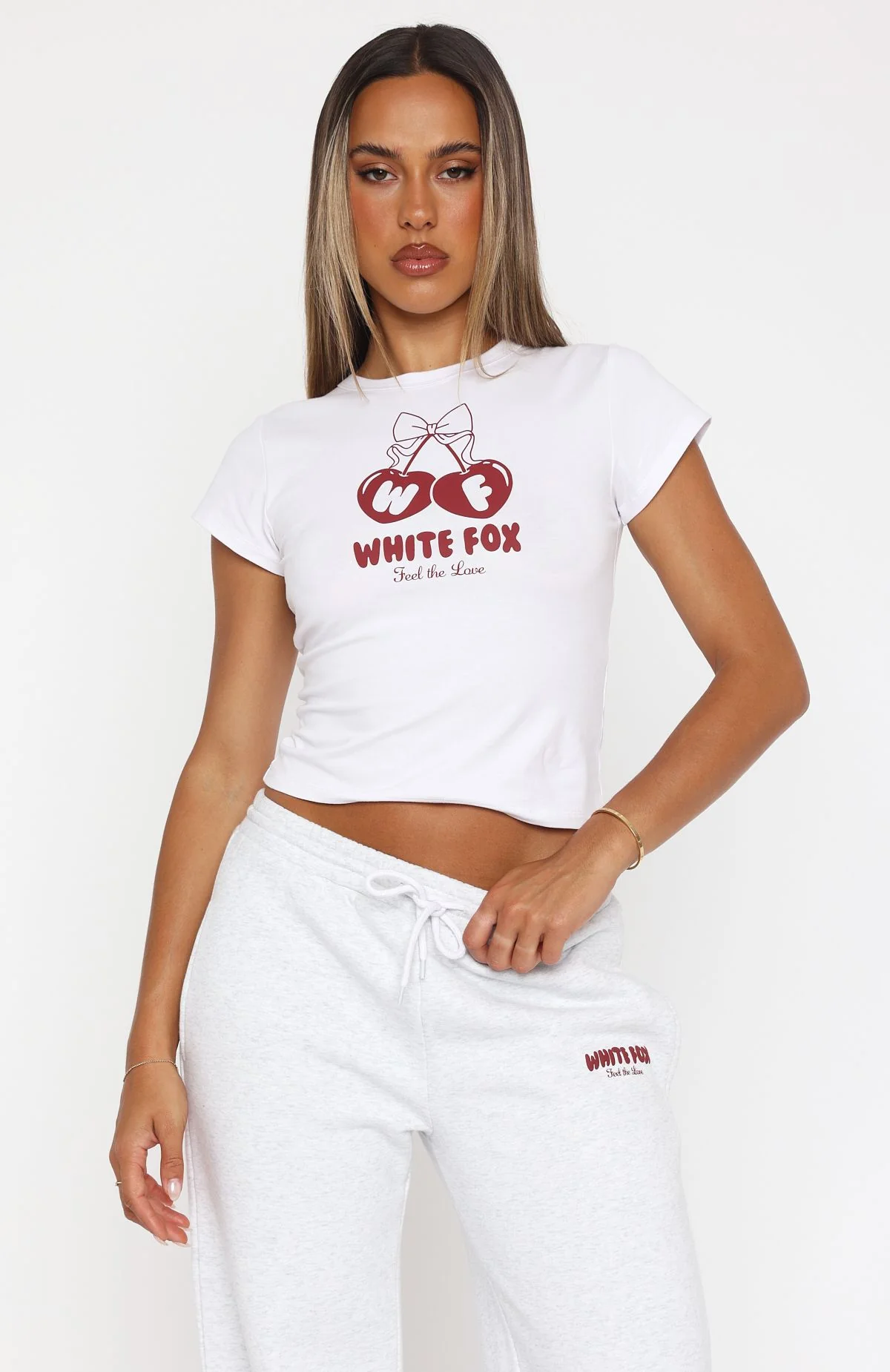 Feel The Love Baby Tee White - Image 2
