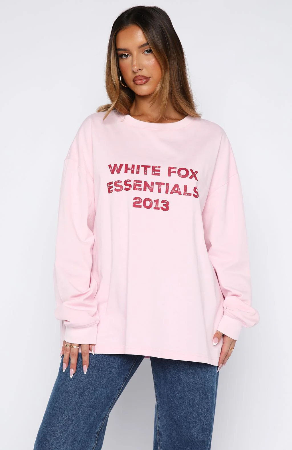 Feel The Vibe Long Sleeve Tee Posy - Image 2
