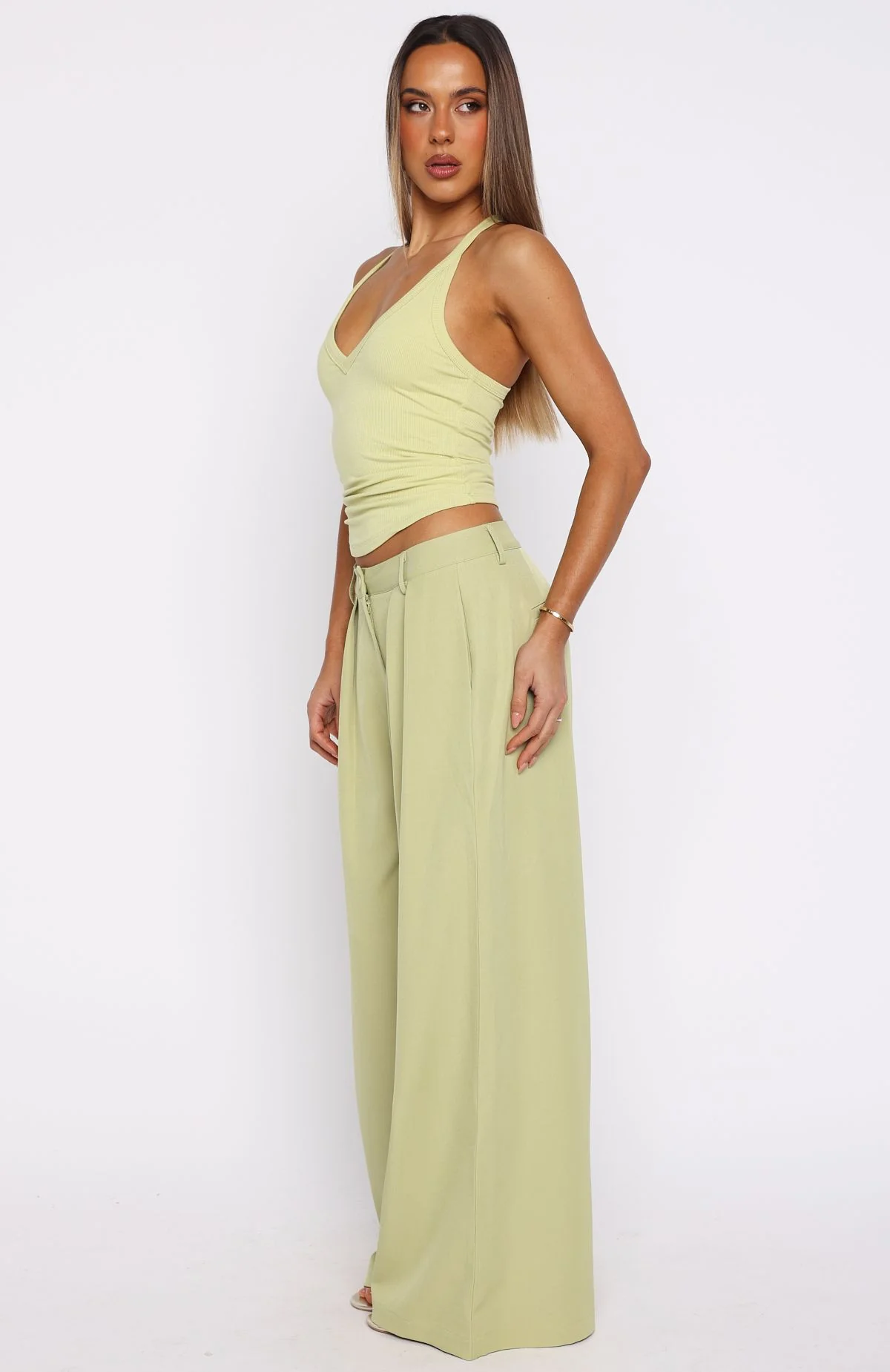 Figuring Out Feelings Pants Chartreuse - Image 3