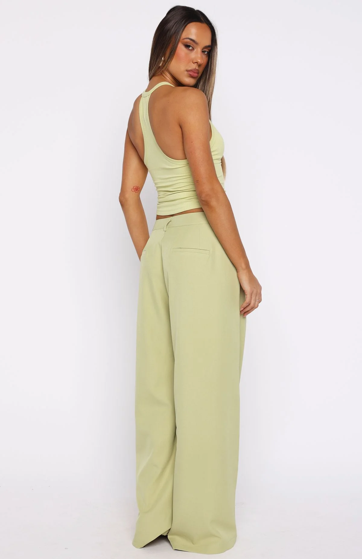 Figuring Out Feelings Pants Chartreuse - Image 4
