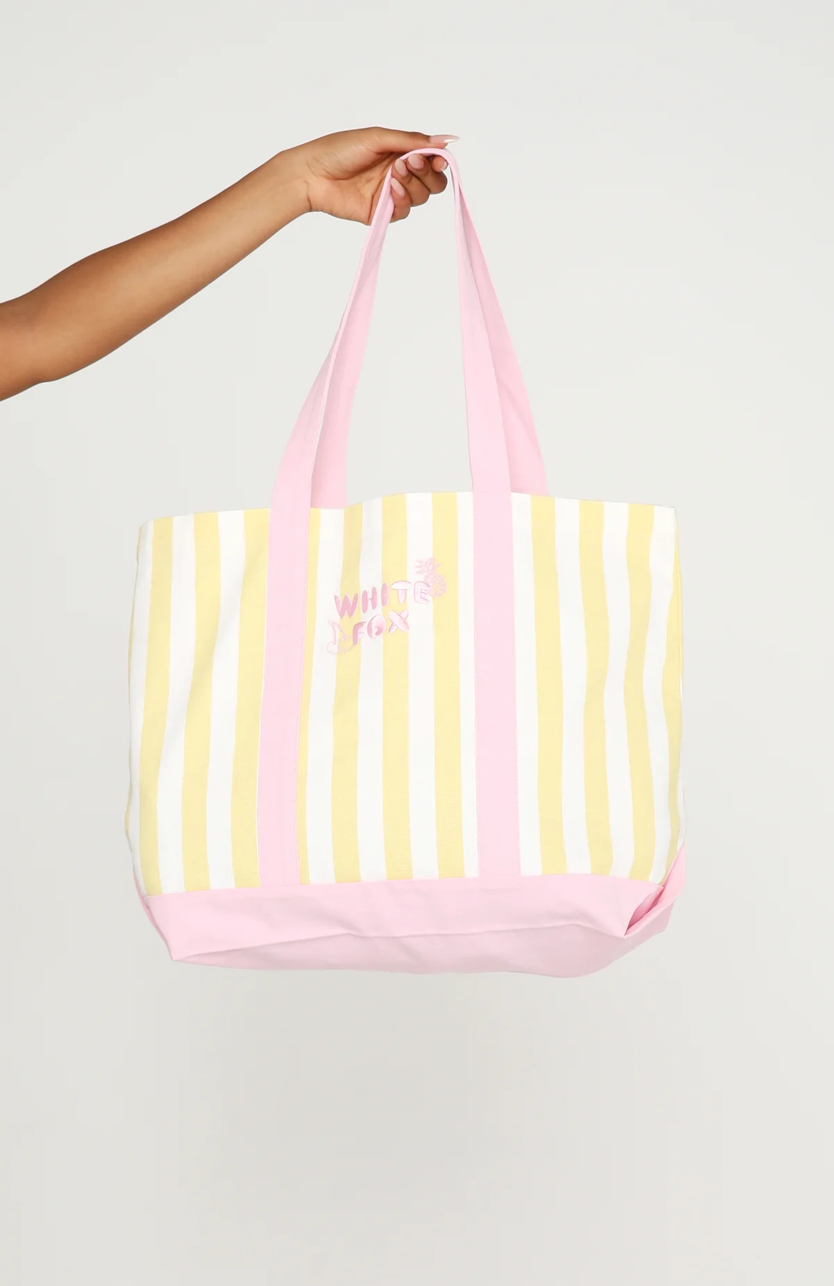 Finding You Tote Bag Lemon Stripe - Image 3