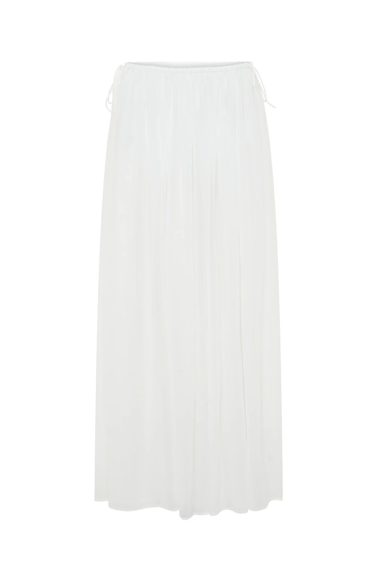 Flounce Flirt Maxi Skirt White - Image 5