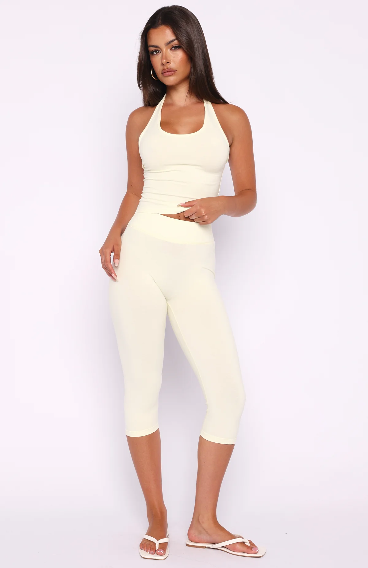 Focus On The Good Capri Pants Lemon - Image 2