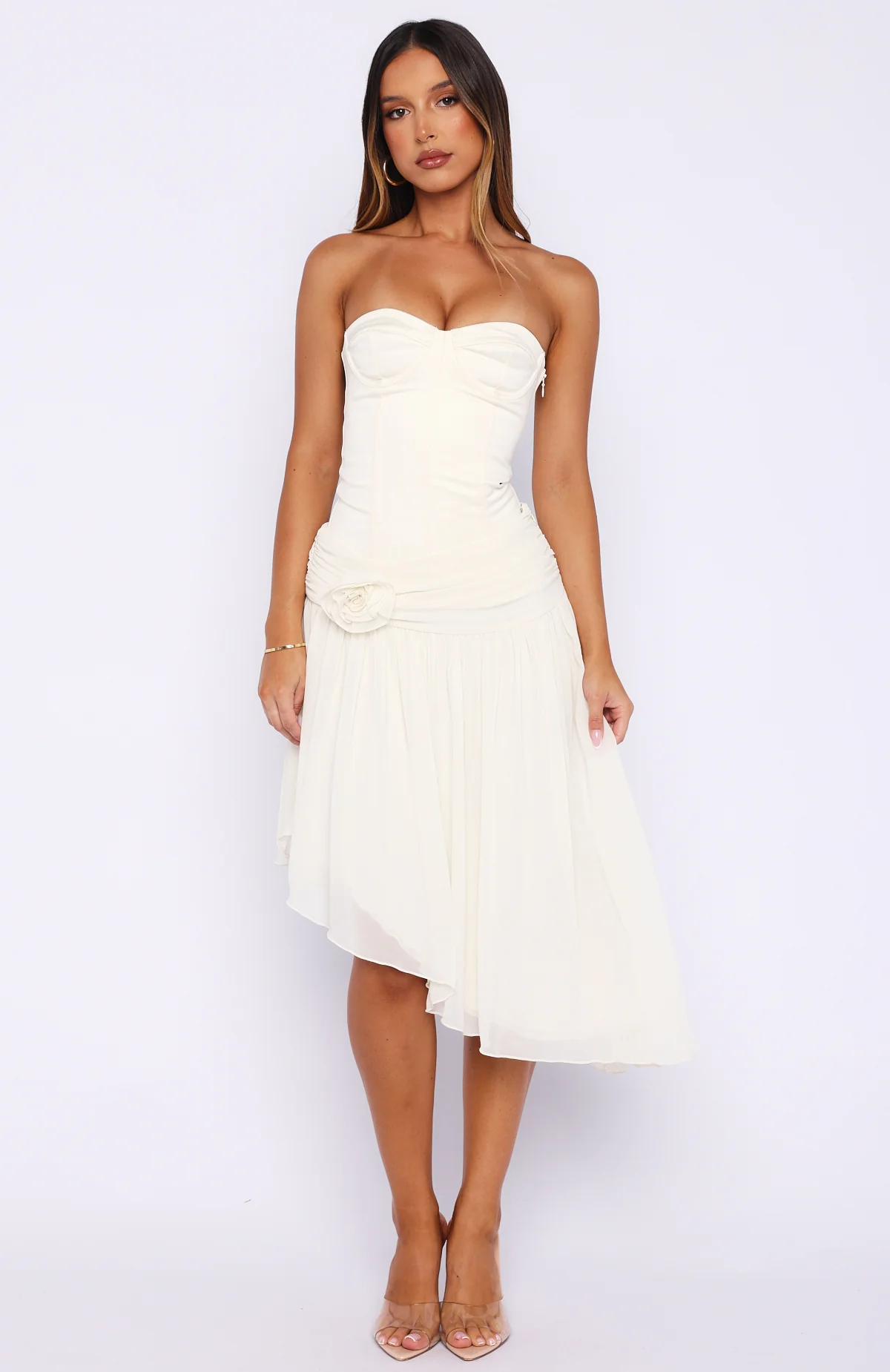 Forever Love Midi Skirt Off White - Image 3