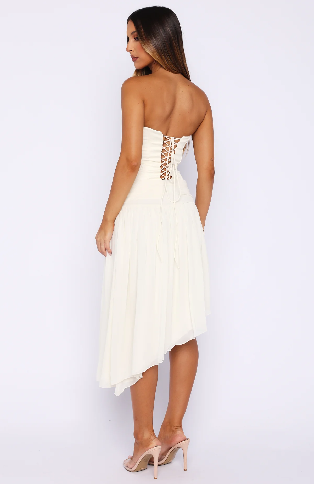 Forever Love Midi Skirt Off White - Image 5