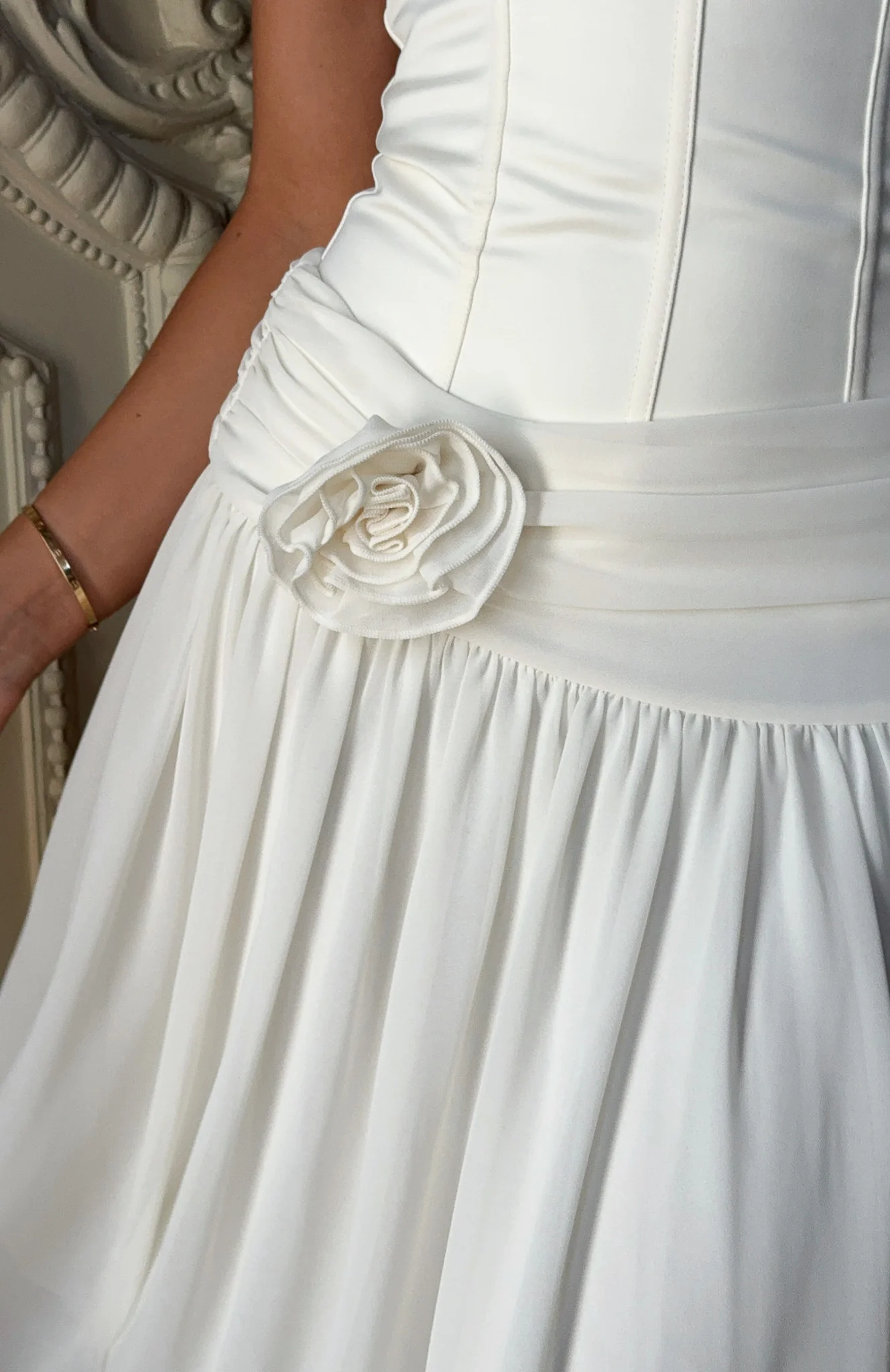 Forever Love Midi Skirt Off White - Image 6