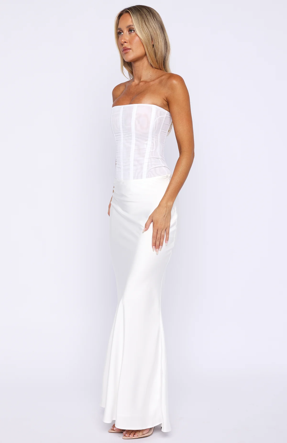 Forever Starts Now Maxi Skirt Off White - Image 4