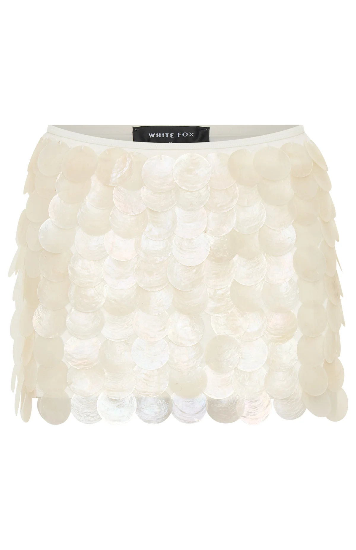 Forgiven Aura Shell Mini Skirt White - Image 8