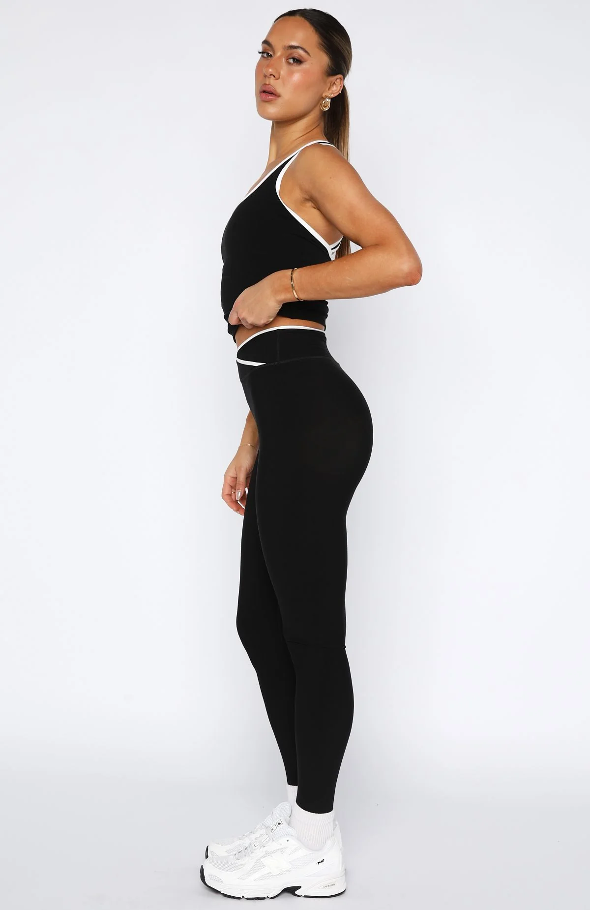 Form Leggings Black/White - Image 3