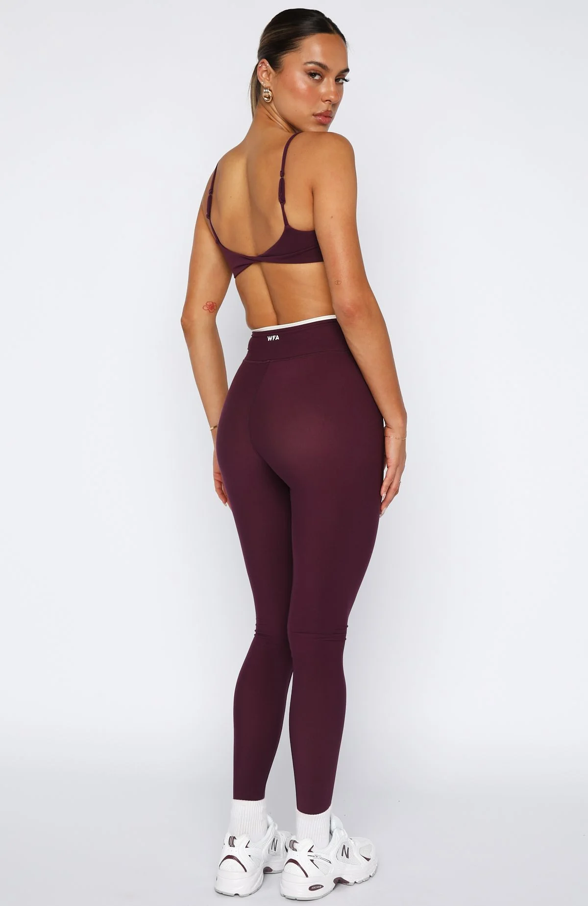 Form Leggings Plum/Cream - Image 4