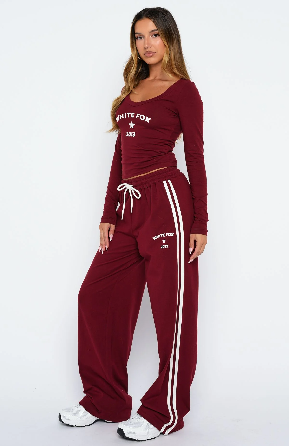 Found You Out Track Pants Burgundy - Image 3