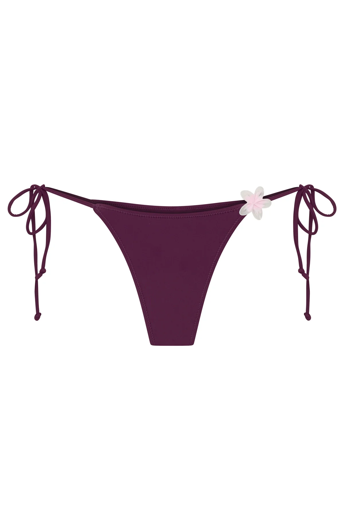 Frangipani Bliss Bikini Bottoms Plum - Image 6