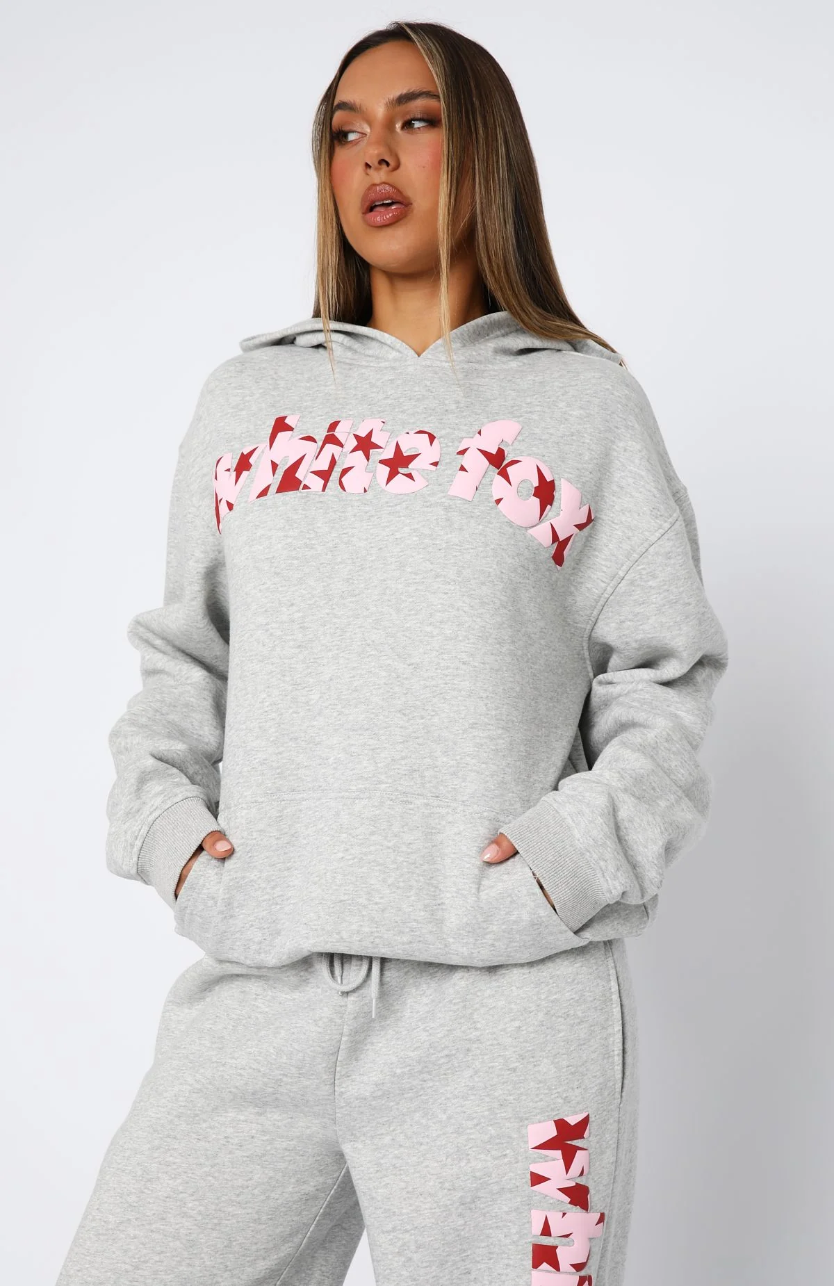 From The Archives Jaxx Oversized Hoodie Dark Grey Marle - Image 3