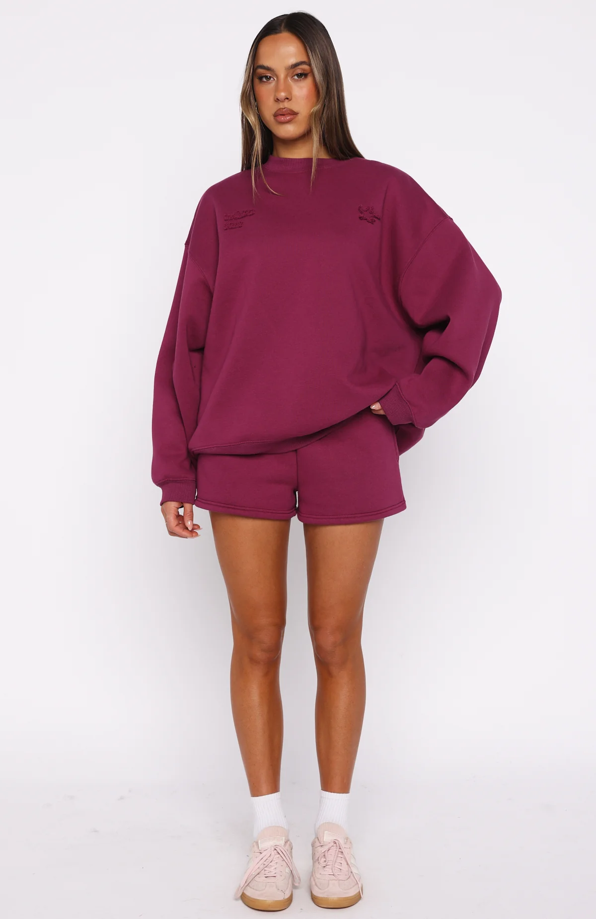 From The Archives Lexi Lounge Shorts Berry - Image 5