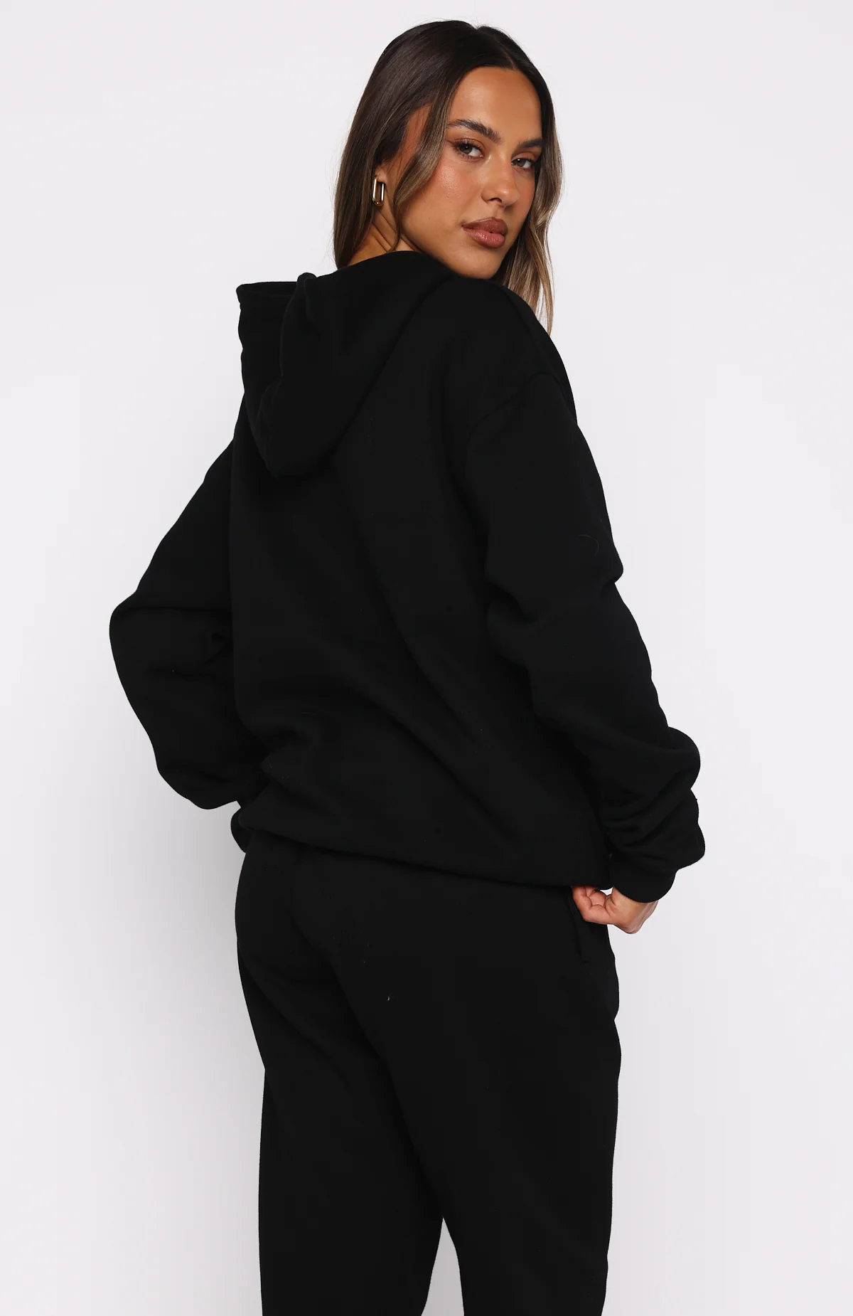 From The Archives Lexi Oversized Hoodie Black - Image 4