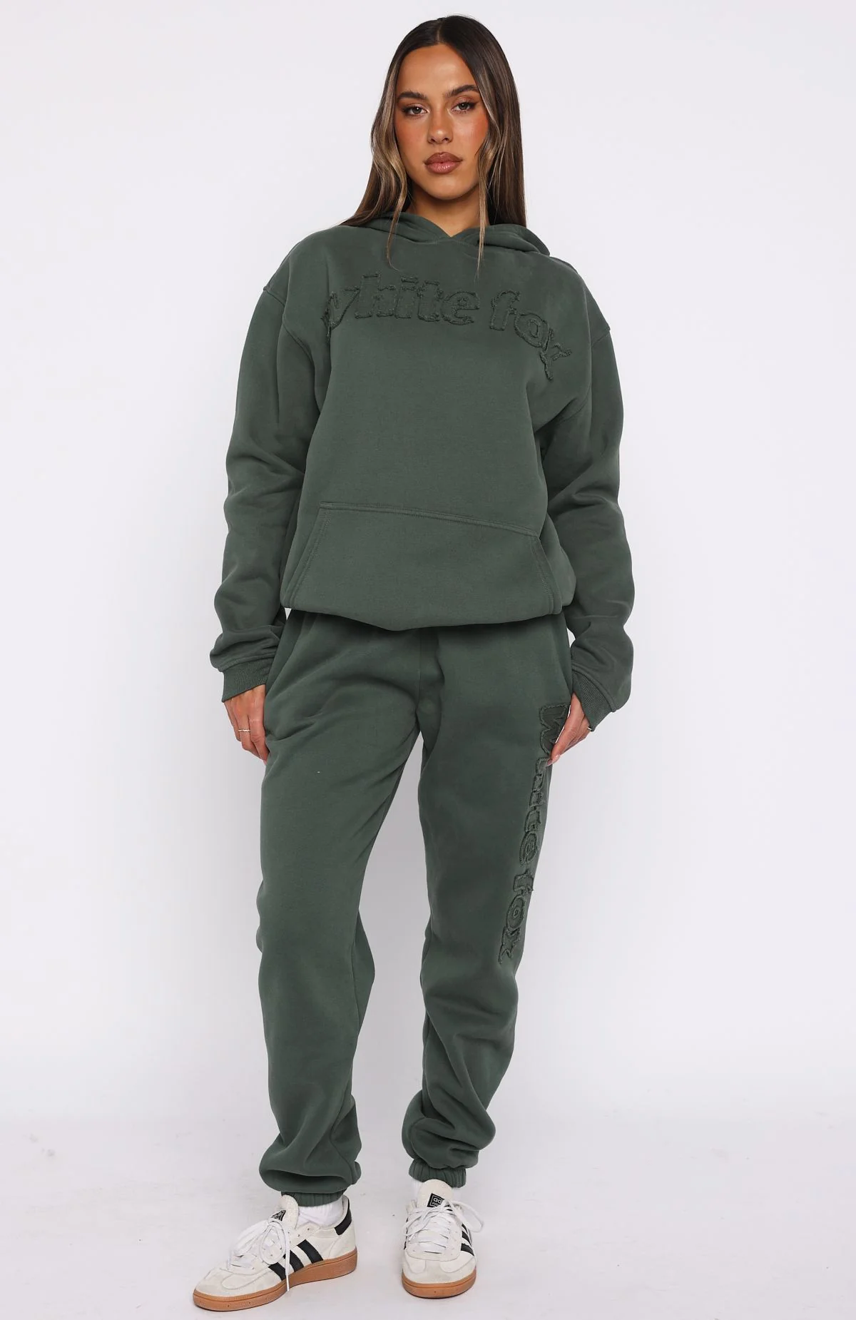 From The Archives Lexi Oversized Hoodie Khaki - Image 5