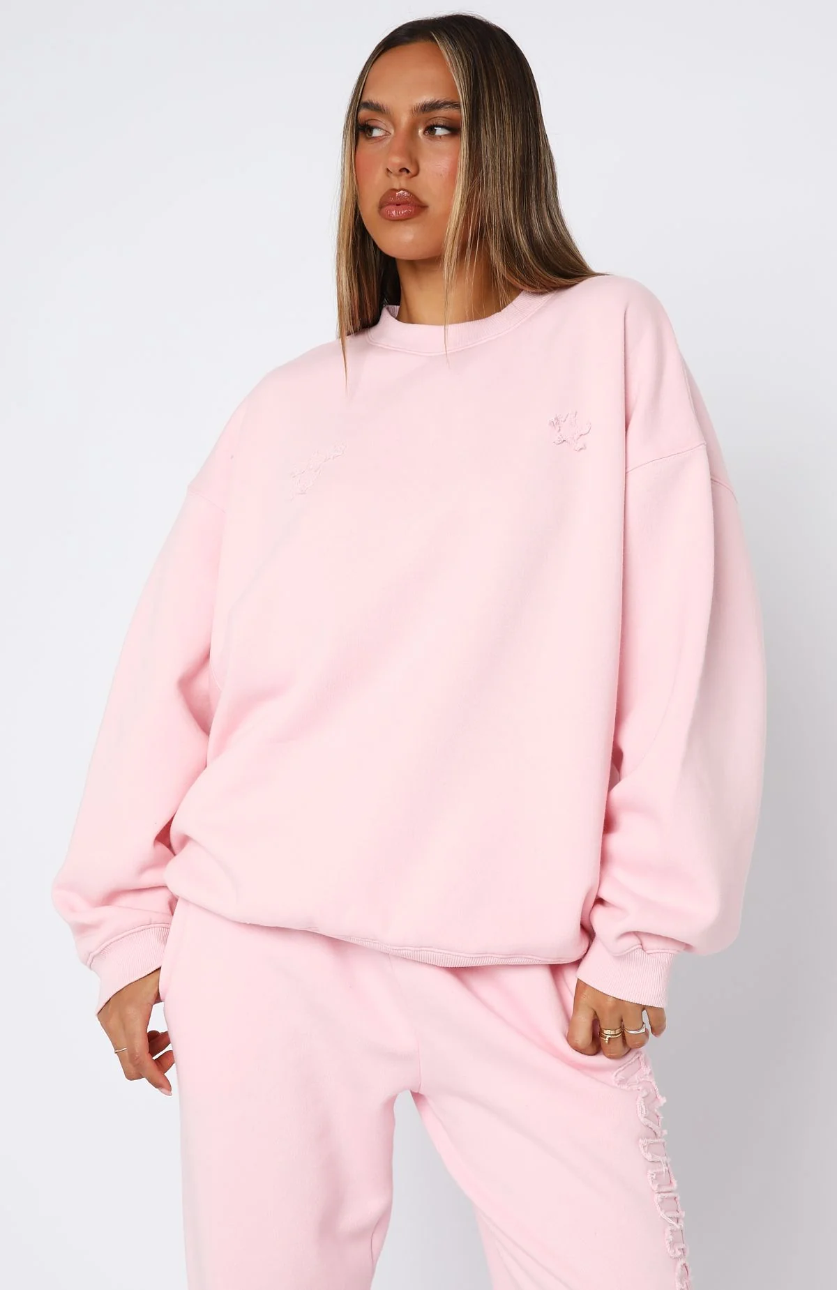 From The Archives Lexi Oversized Sweater Pink - Image 2