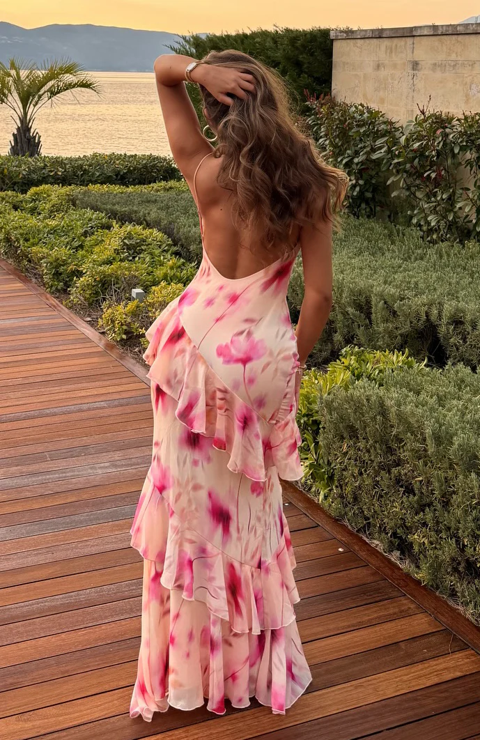 Garden Serenade Maxi Dress Champagne Hour - Image 2