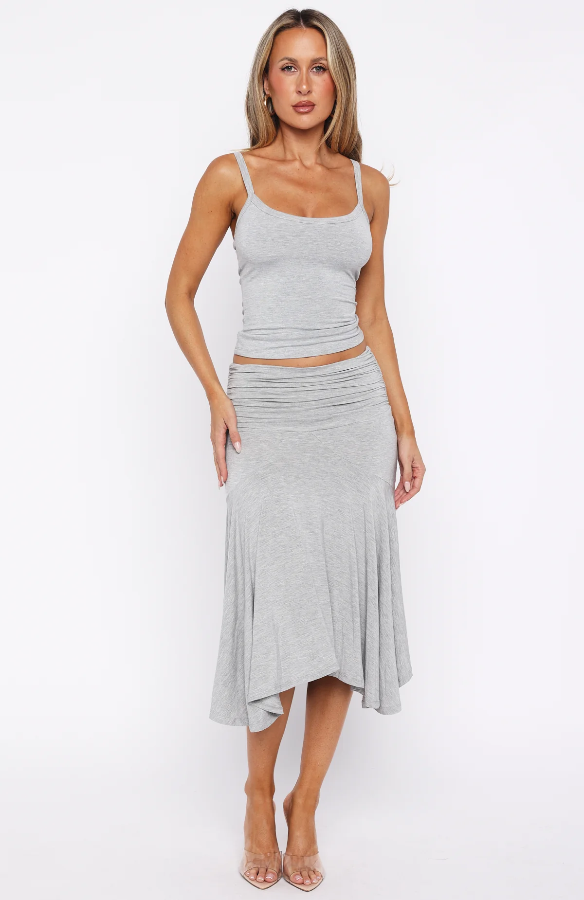 Get Even Tank Top Grey Marle - Image 6