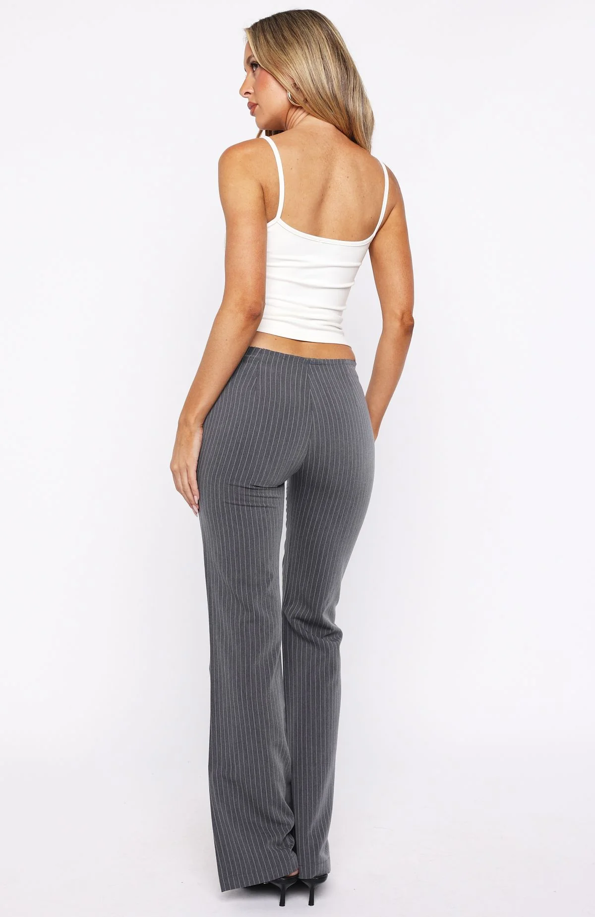 Getting You Close Pants Dark Grey Pinstripe - Image 4