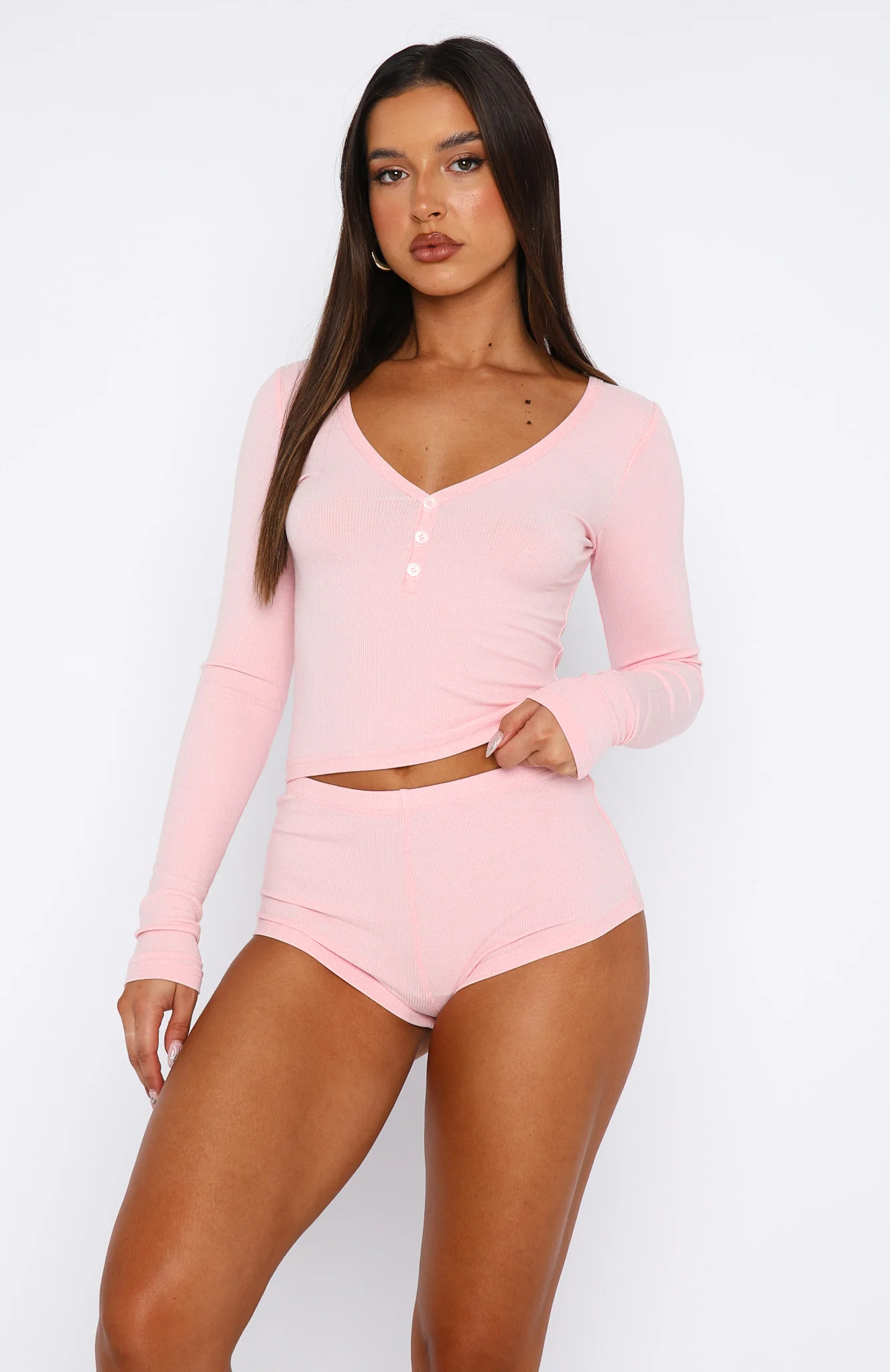 Girl Talk Pyjama Set Baby Pink - Image 2