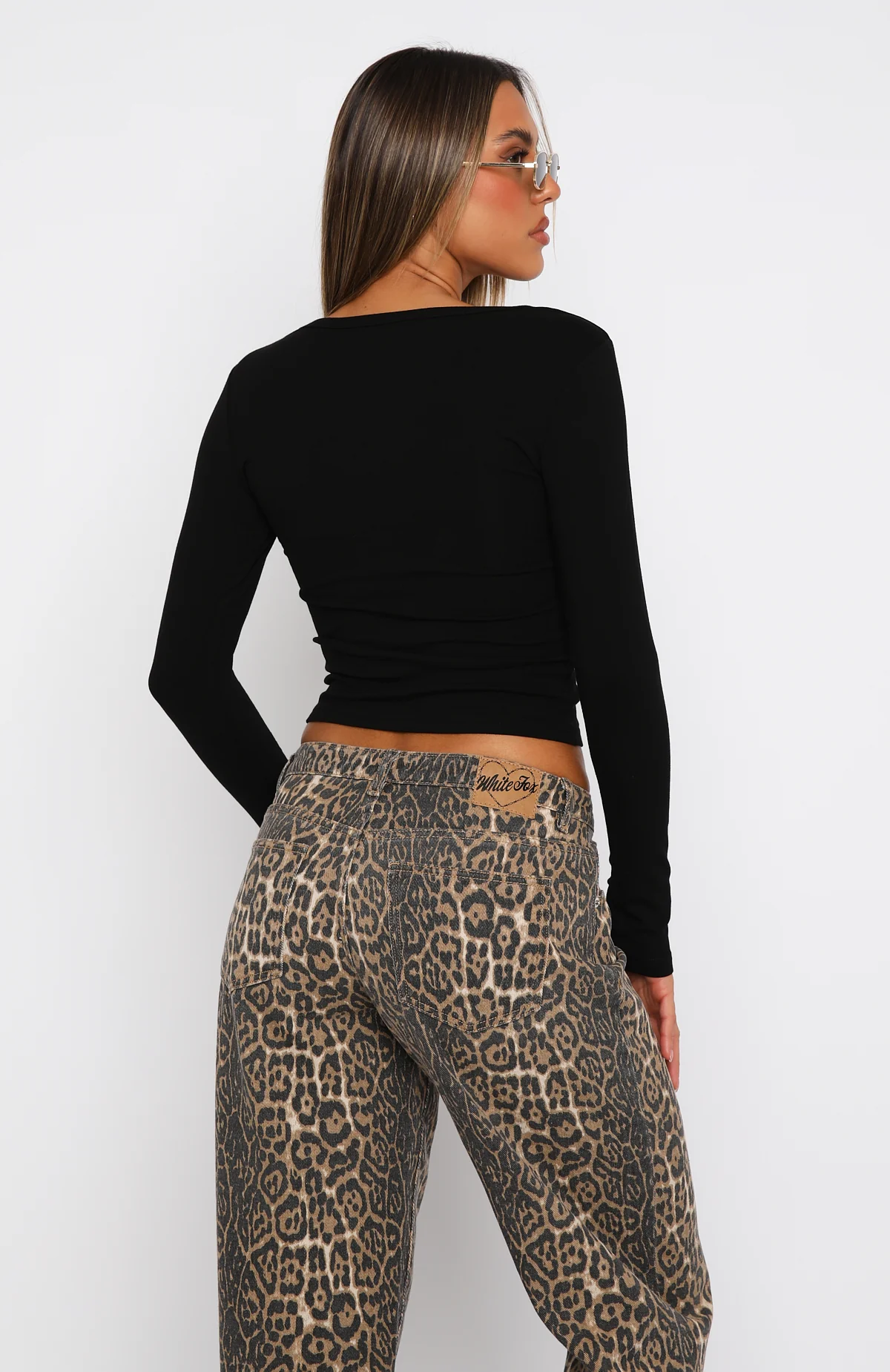Give Me The Details Long Sleeve Top Black - Image 4