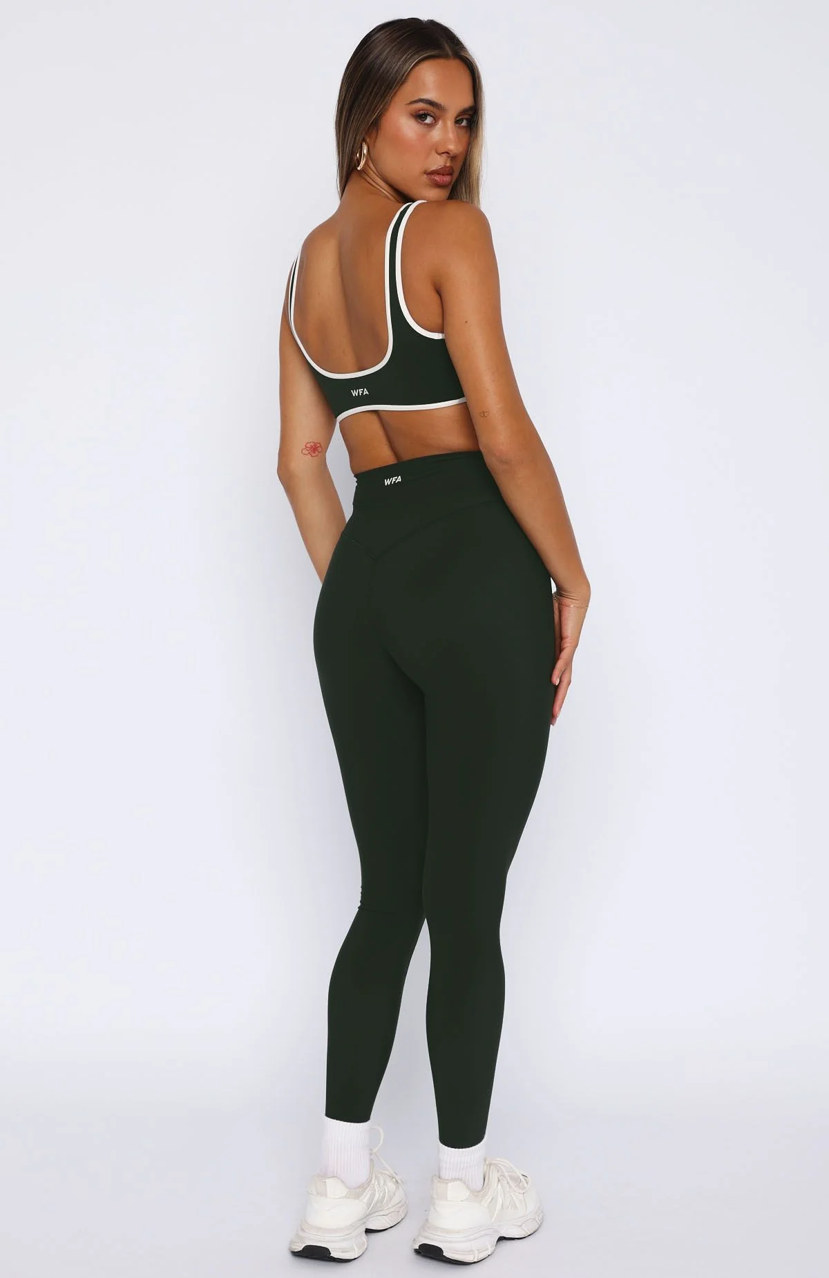 Go Getter High Waisted Leggings Forest - Image 4
