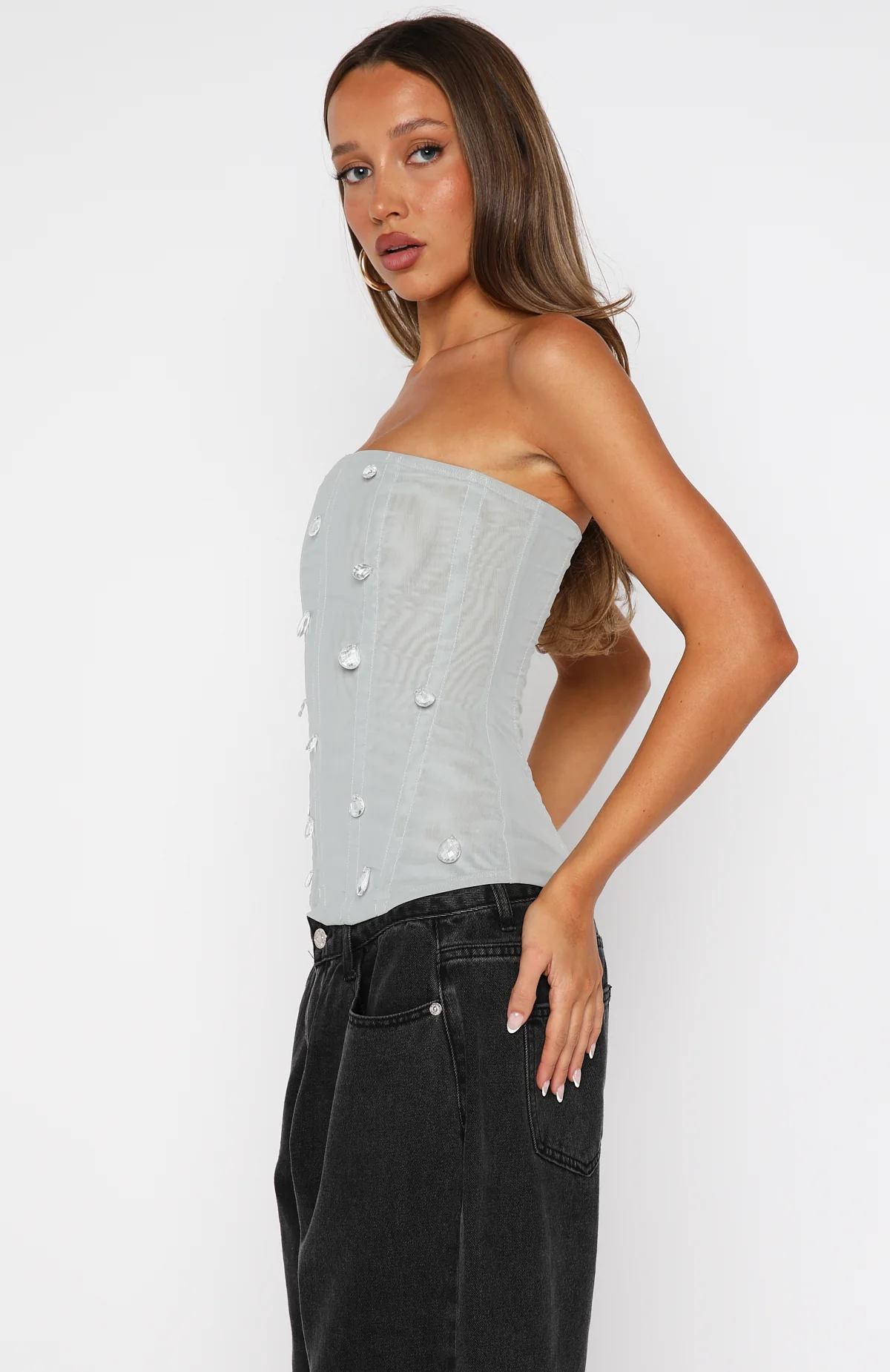 Good Fortune Strapless Bustier Mist - Image 3