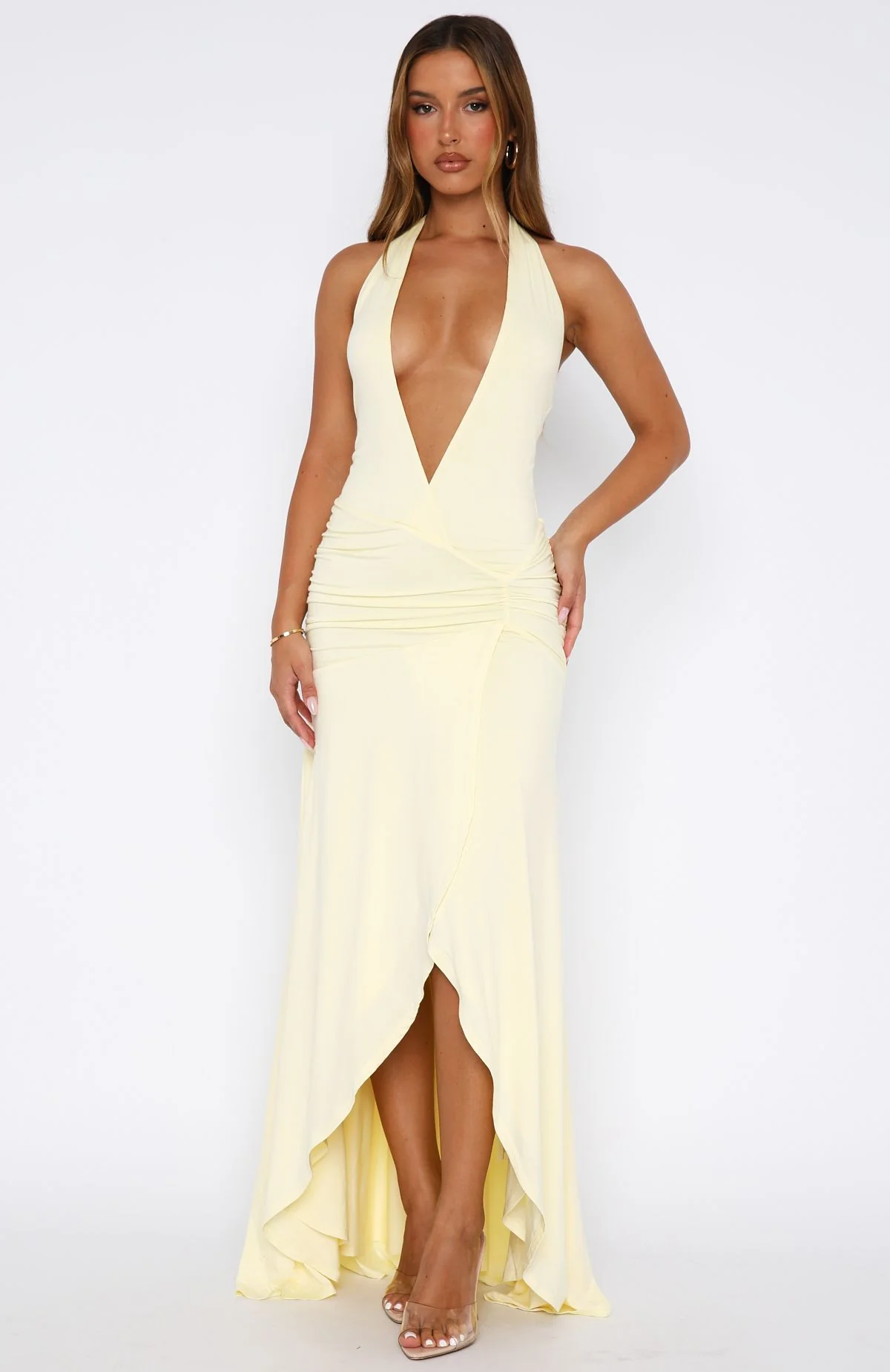 Grande Dame Maxi Dress Lemon - Image 2