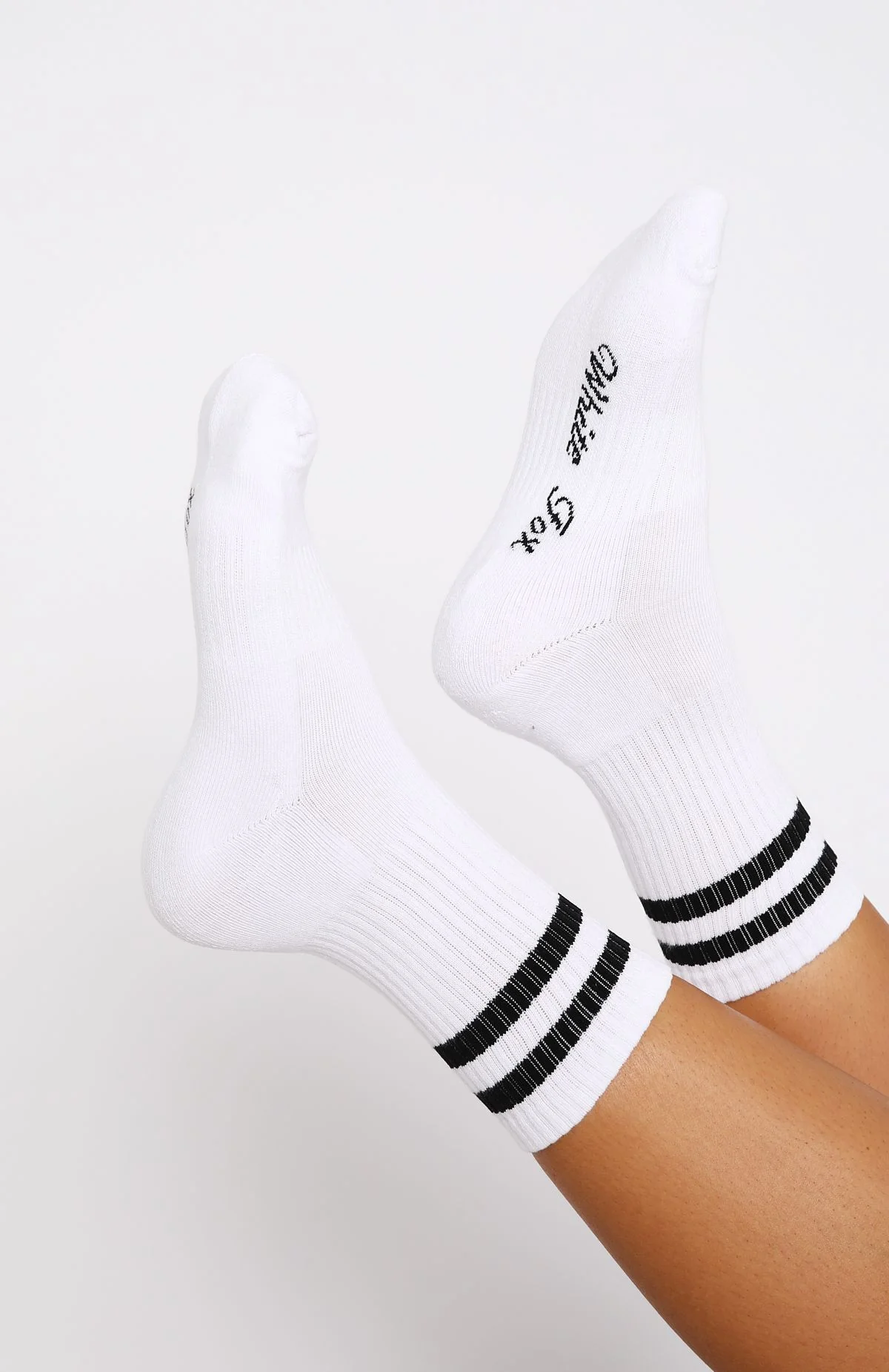 Grounded Socks White/Black - Image 2