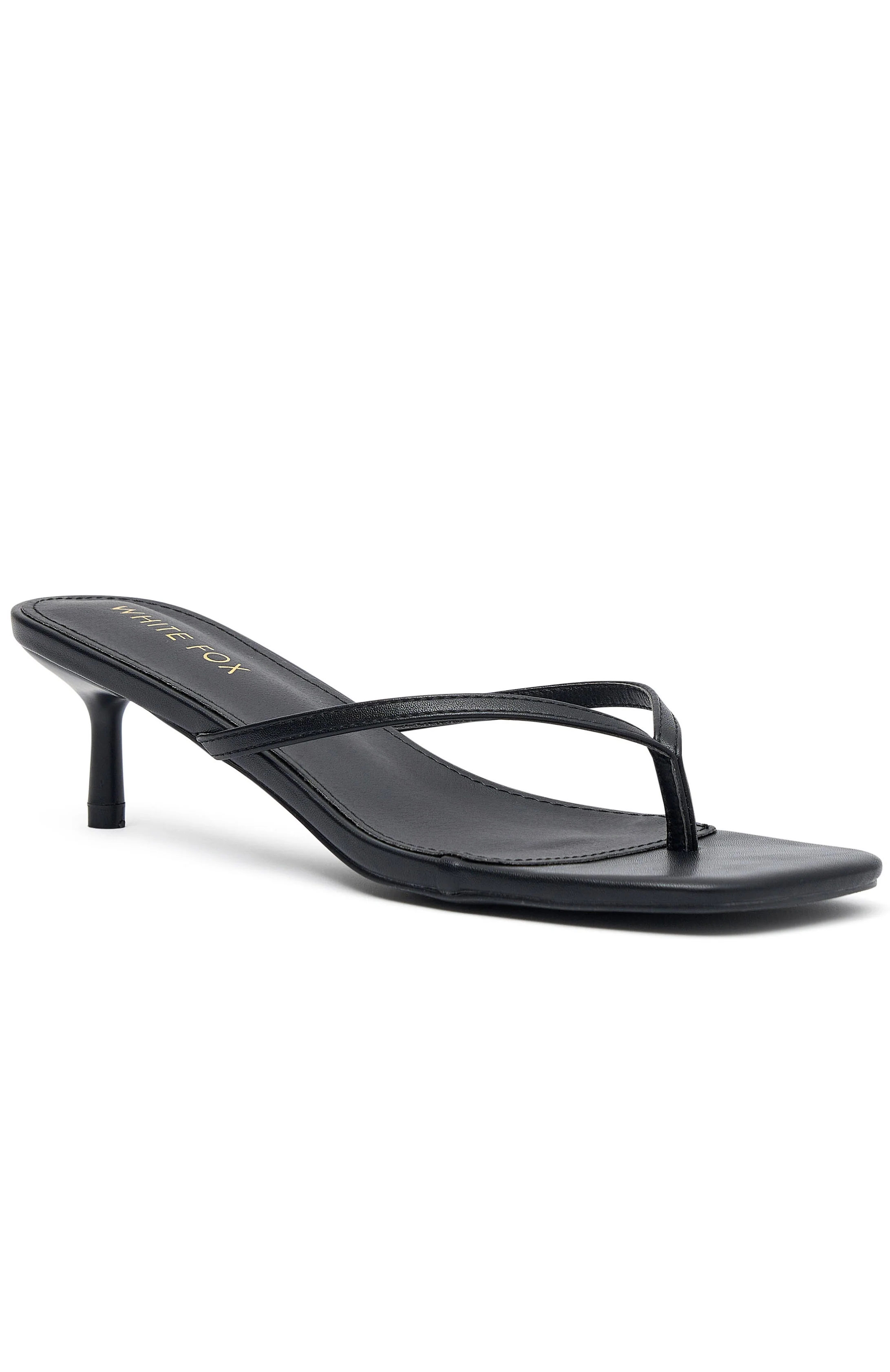Hamptons Thong Heels Black - Image 3