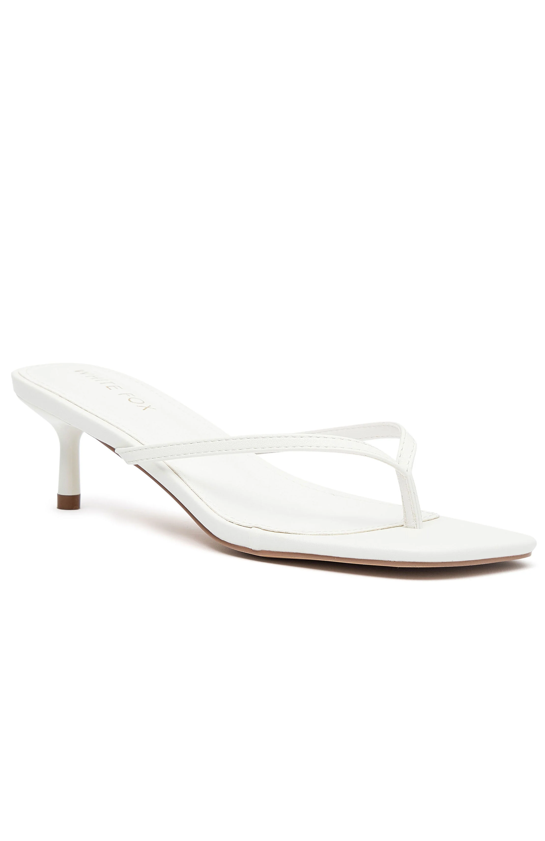 Hamptons Thong Heels White - Image 3