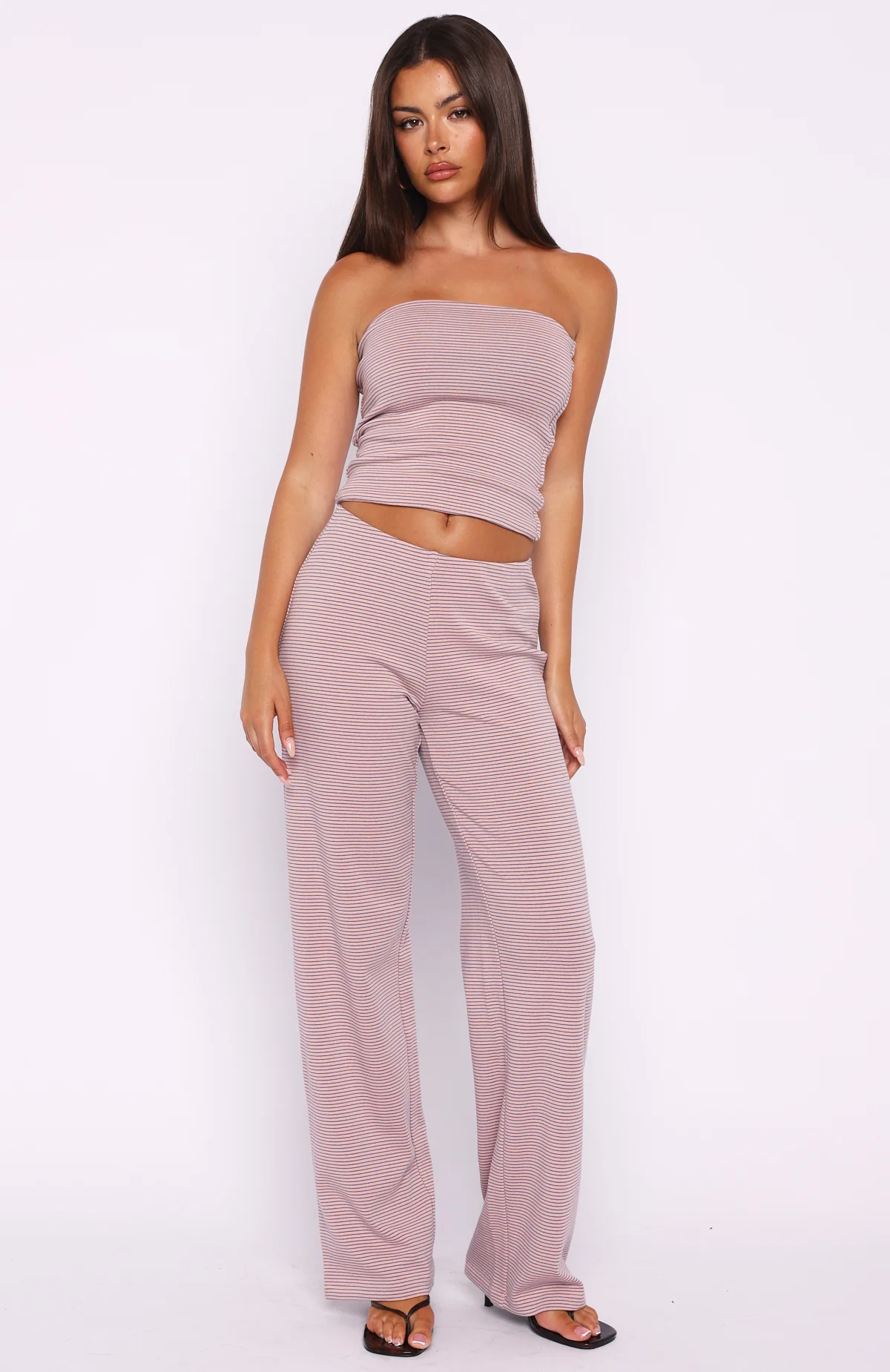 Happy It Happened Pants Pink/Blue Stripe - Image 2