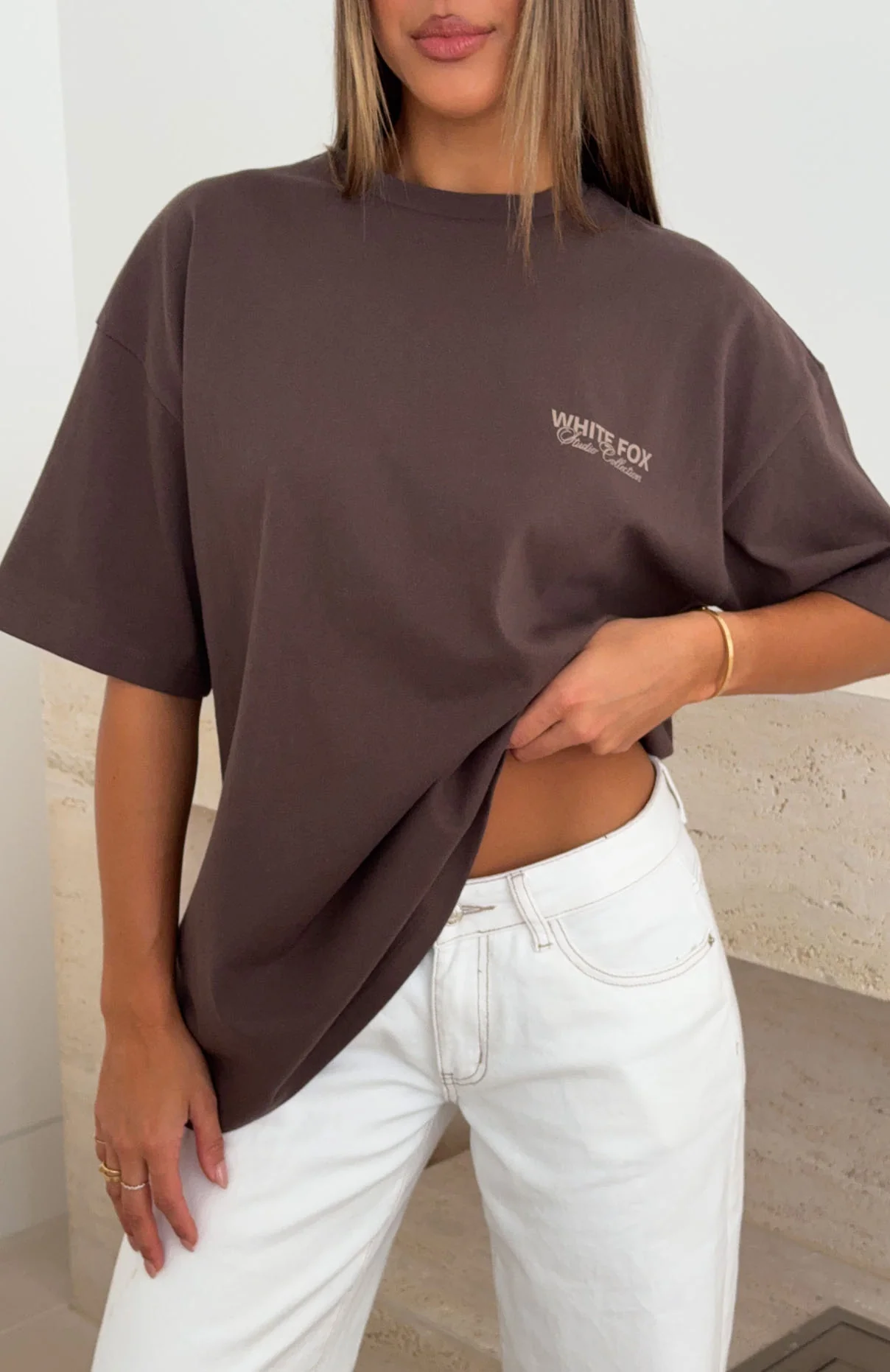 Having My Way Oversized Tee Chocolate - Image 2