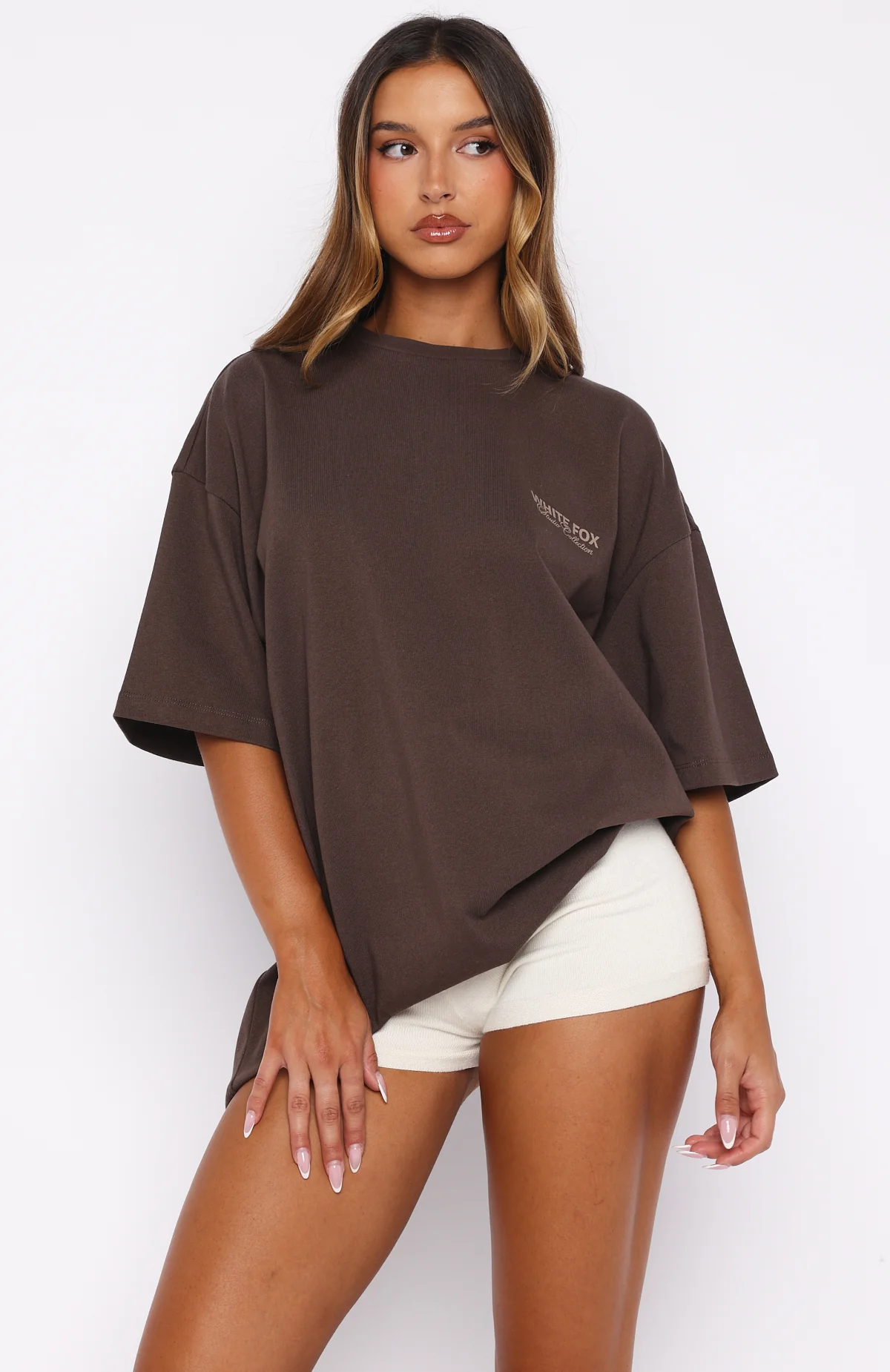 Having My Way Oversized Tee Chocolate - Image 3