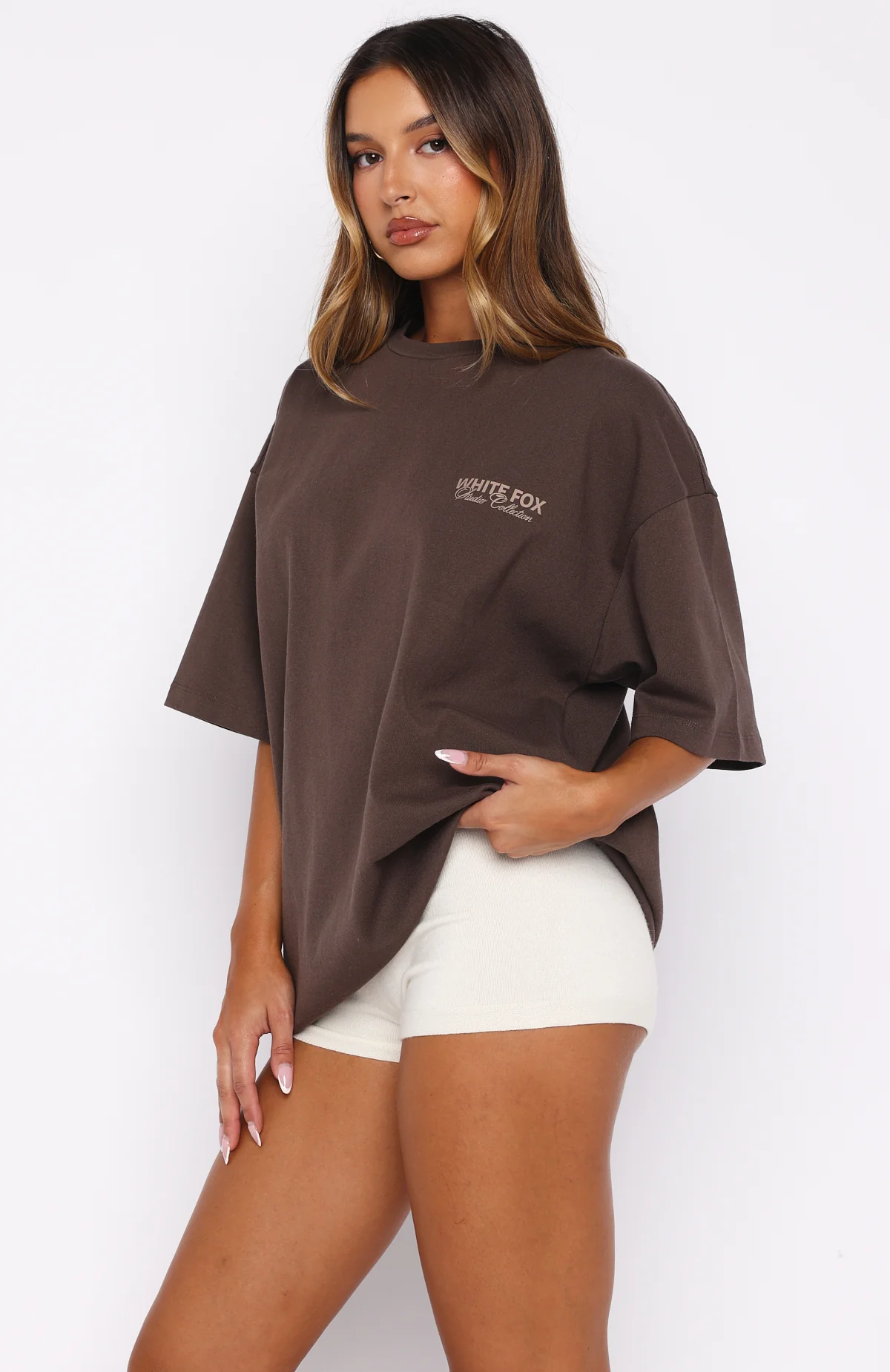 Having My Way Oversized Tee Chocolate - Image 4