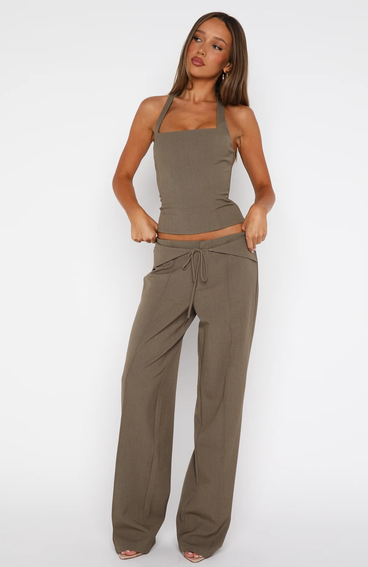 He Said She Said Pants Olive - Image 2
