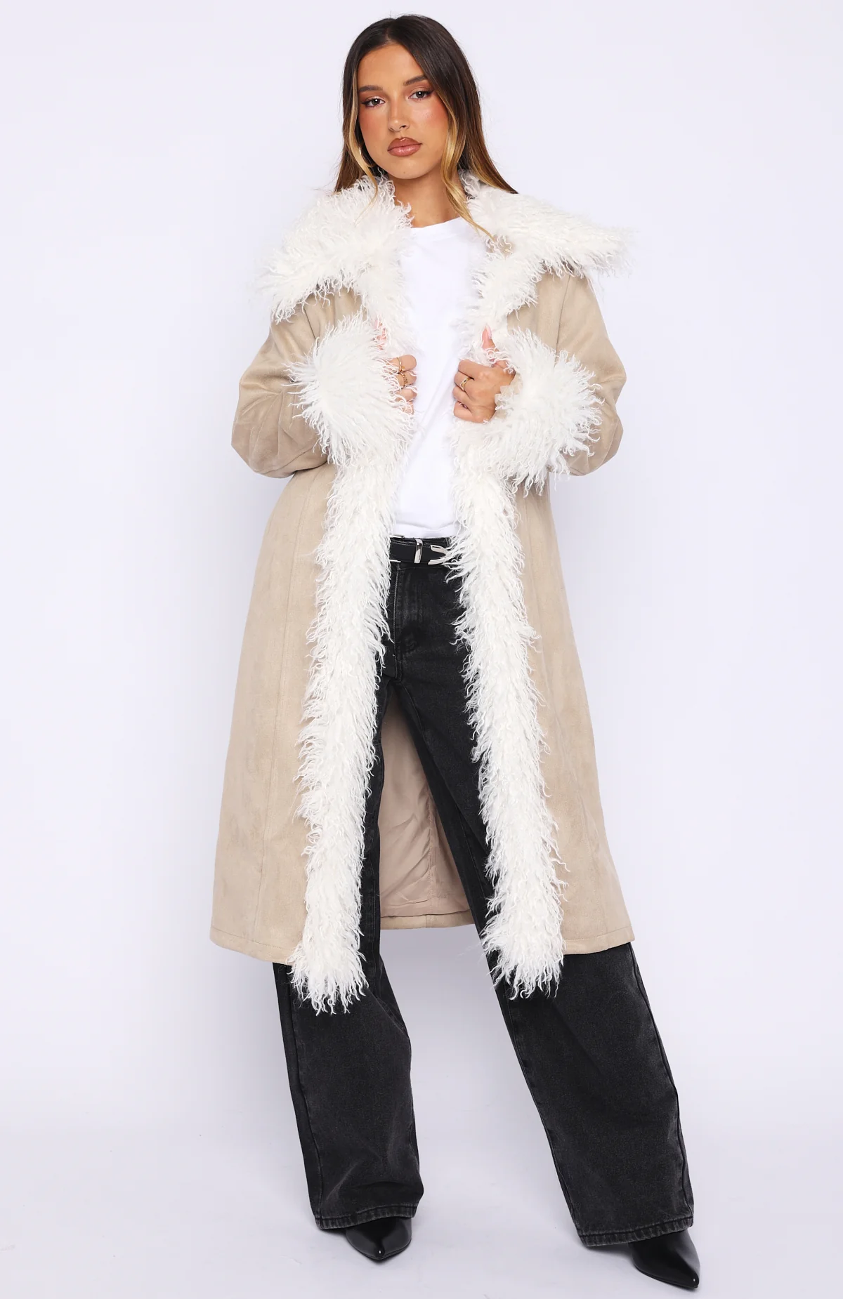 Help Me Down Coat Beige - Image 3