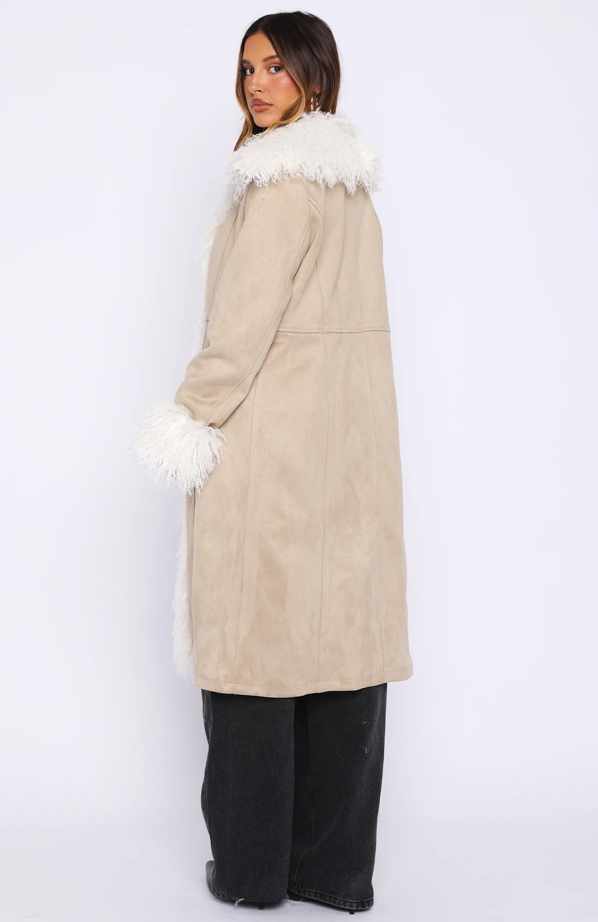 Help Me Down Coat Beige - Image 5