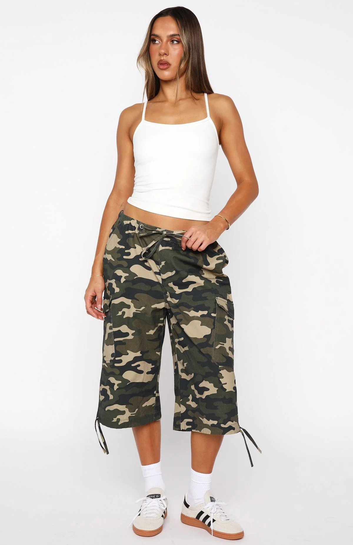 Hidden Waterfalls Cargo Shorts Camo Print - Image 3