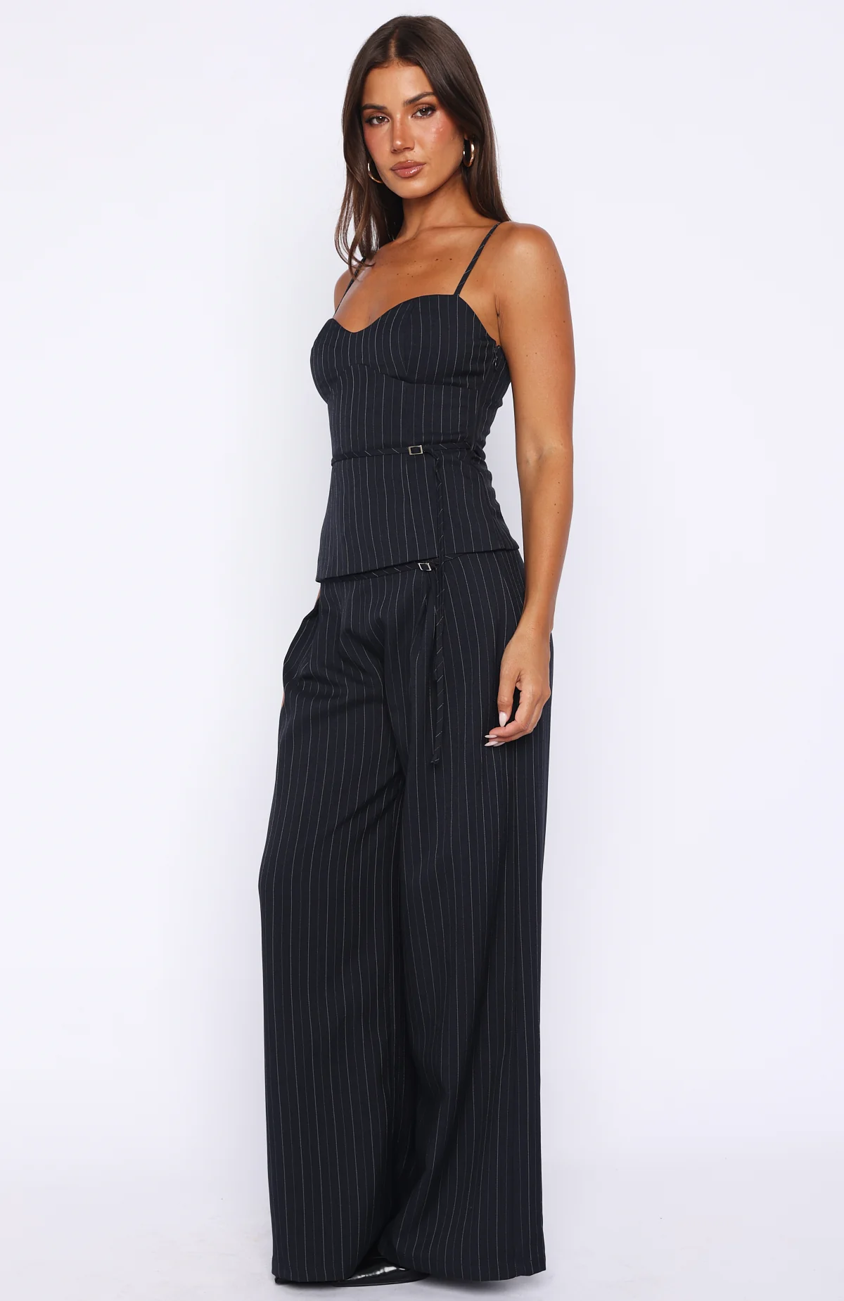 High Line Pants Navy Pinstripe - Image 3