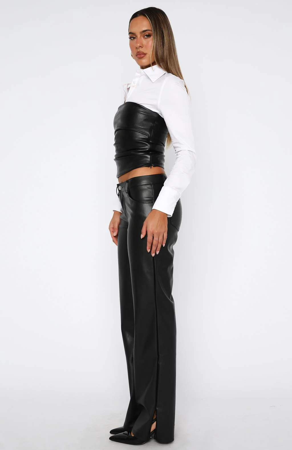 Hopeful For Today PU Pants Black - Image 3